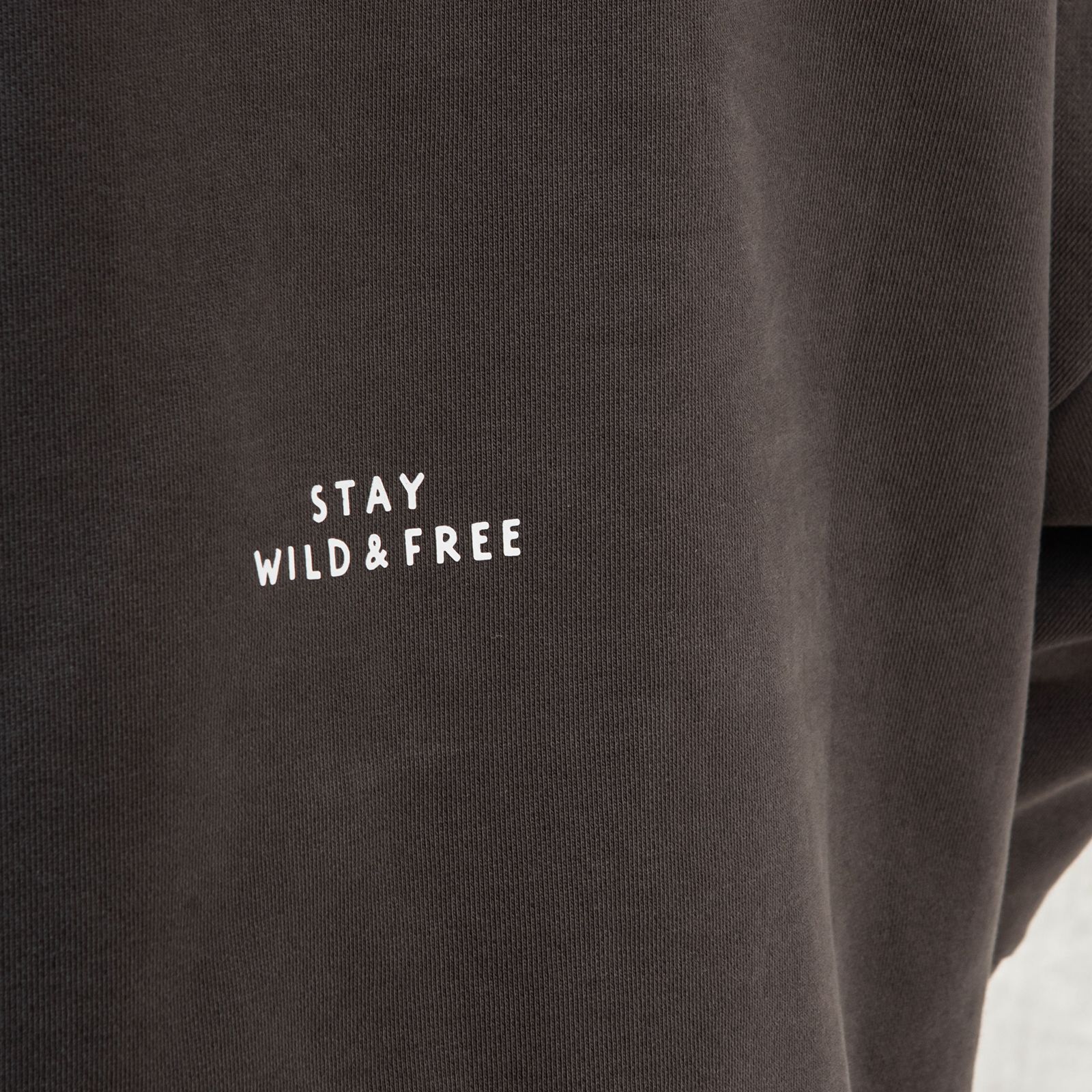 rising sun classic washed sweatshirt / チャコールグレー
