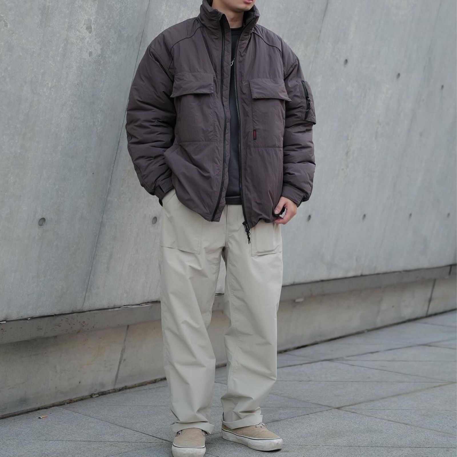 belt pants / ベージュ