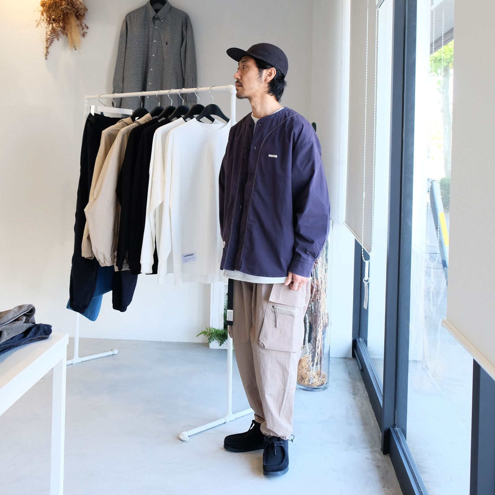 【2023.11.1(wed) 】ベースボールシャツ＋カーゴパンツのストリートコーデ