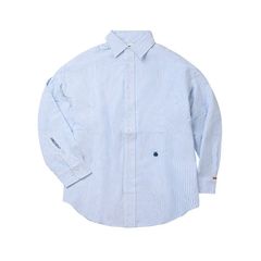 【ラスト1点 3 】THE BIG SHIRT / ブルーホワイトストライプ