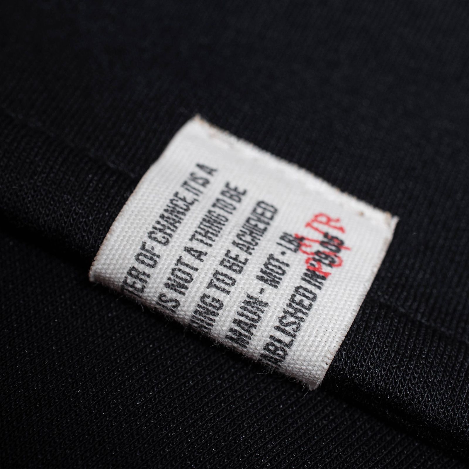 【ラスト1点 XL 】spliced L/S pocket t-shirt / ブラック