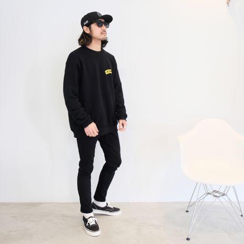 CALEEの年始アイテムを使用したオールブラックコーデ