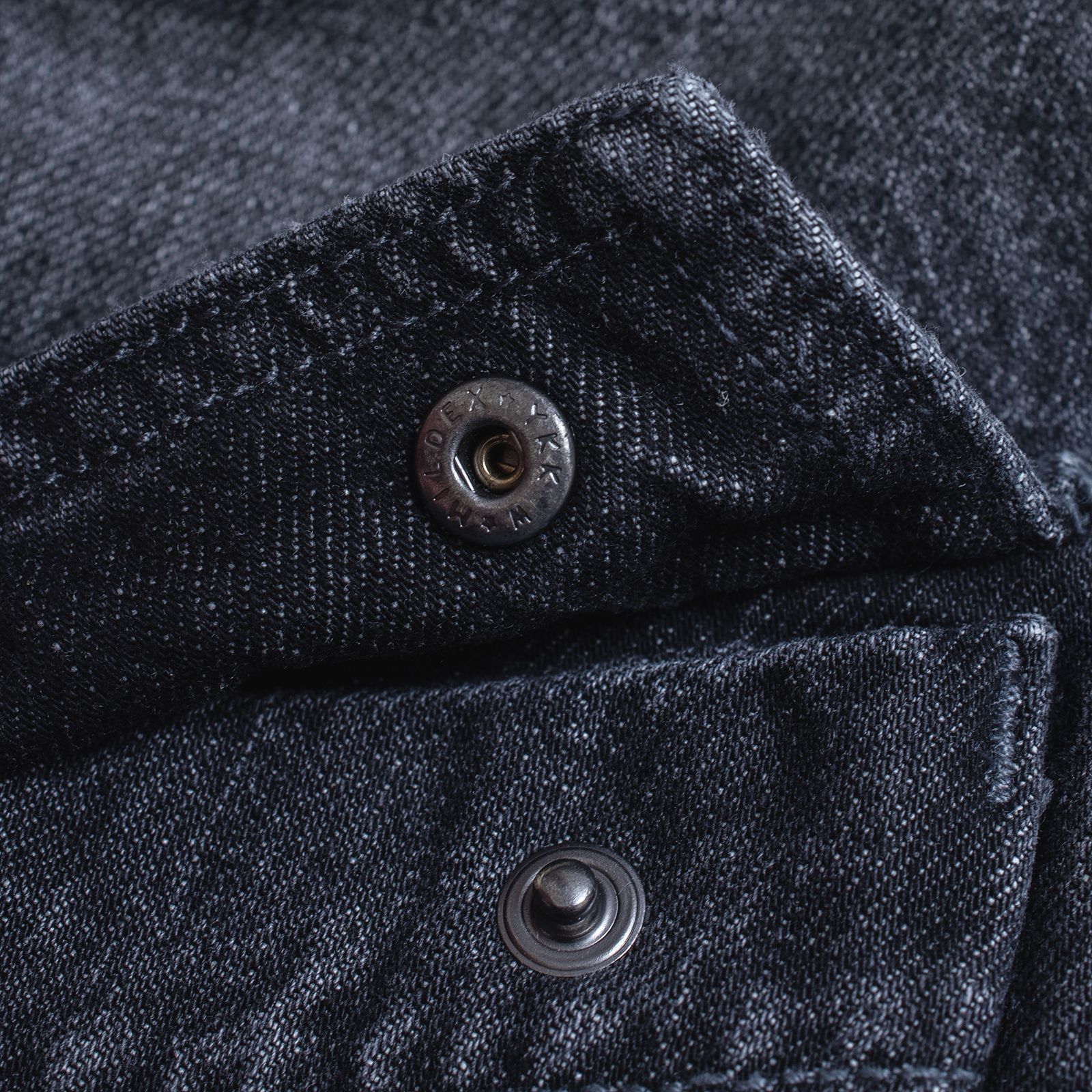 【ラスト1点 XL】distressed denim harrington jacket / ウォッシュドブラック