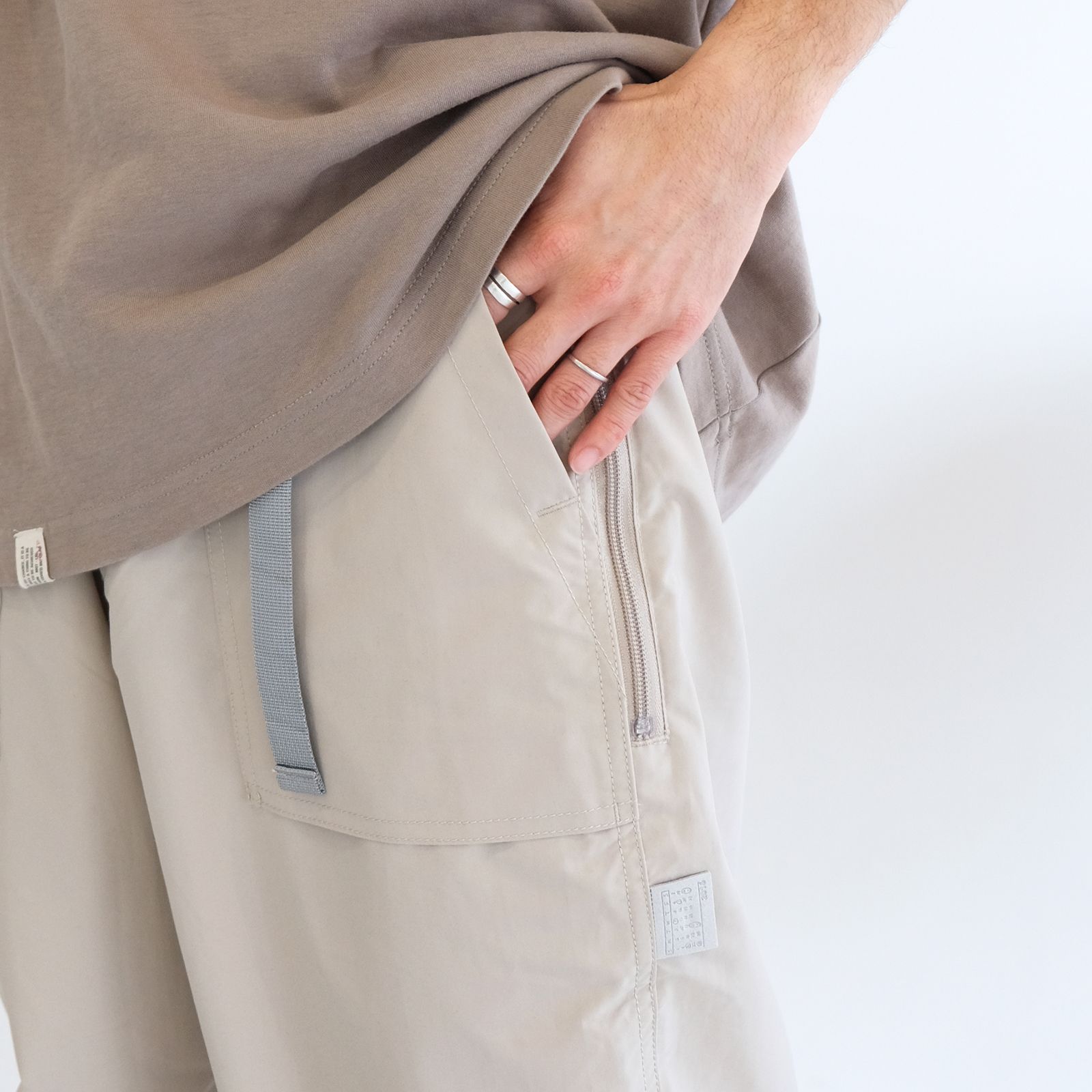 belt pants / ベージュ