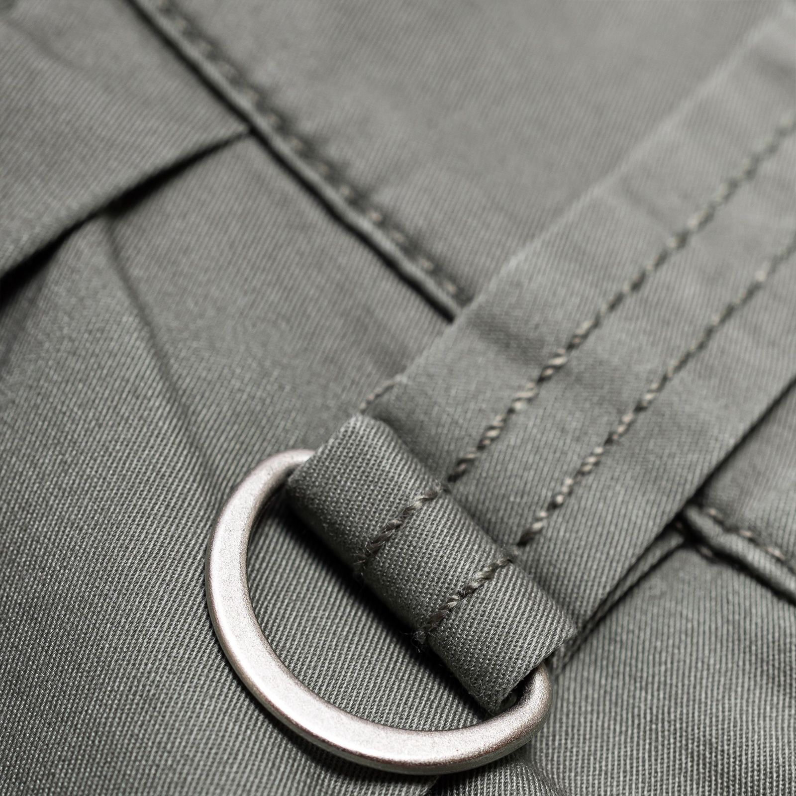 【ラスト1点 M 】washed multi-pocket cargo shorts / グリーングレー