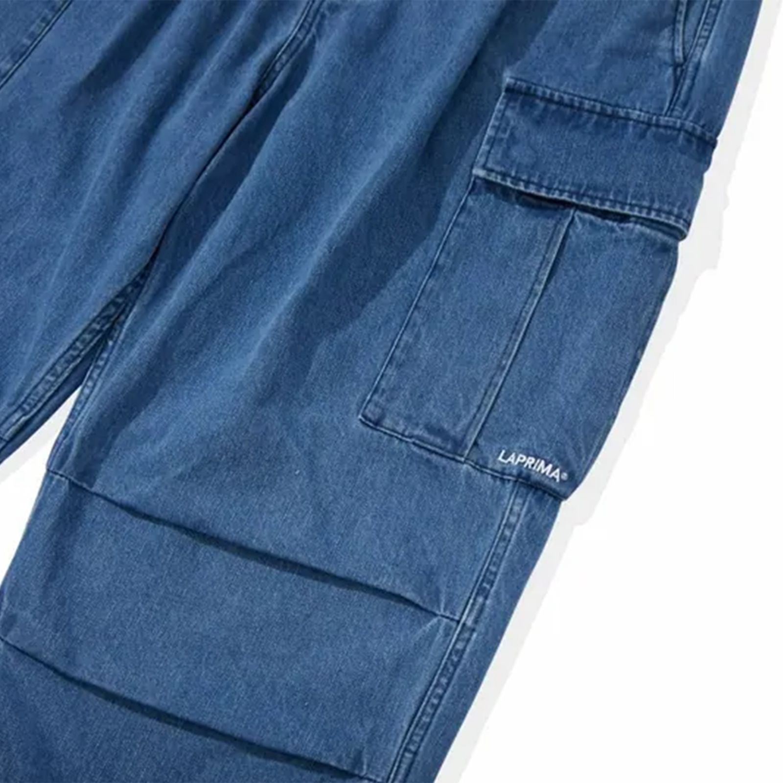 【ラスト1点 L 】urban indigo denim cargo / インディゴブリーチ