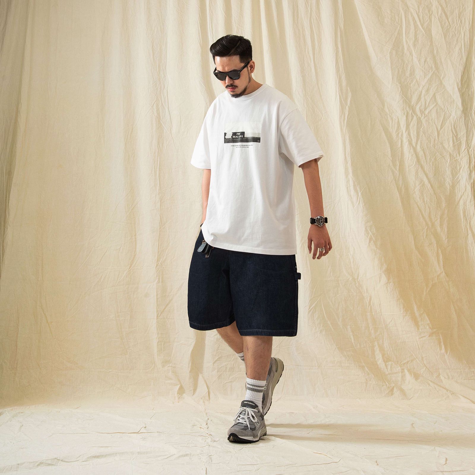 [ラスト1点 XL ] onewash denim shorts / 濃紺