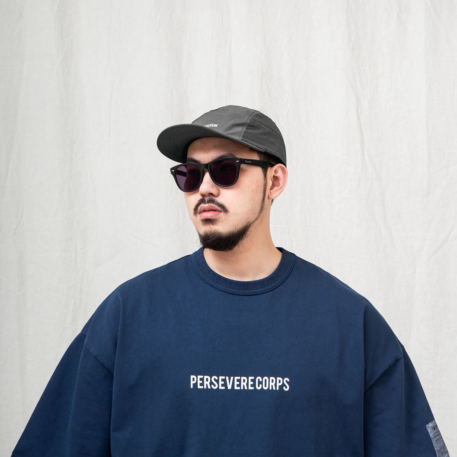 spliced 5-panel water-repellent nylon cap
