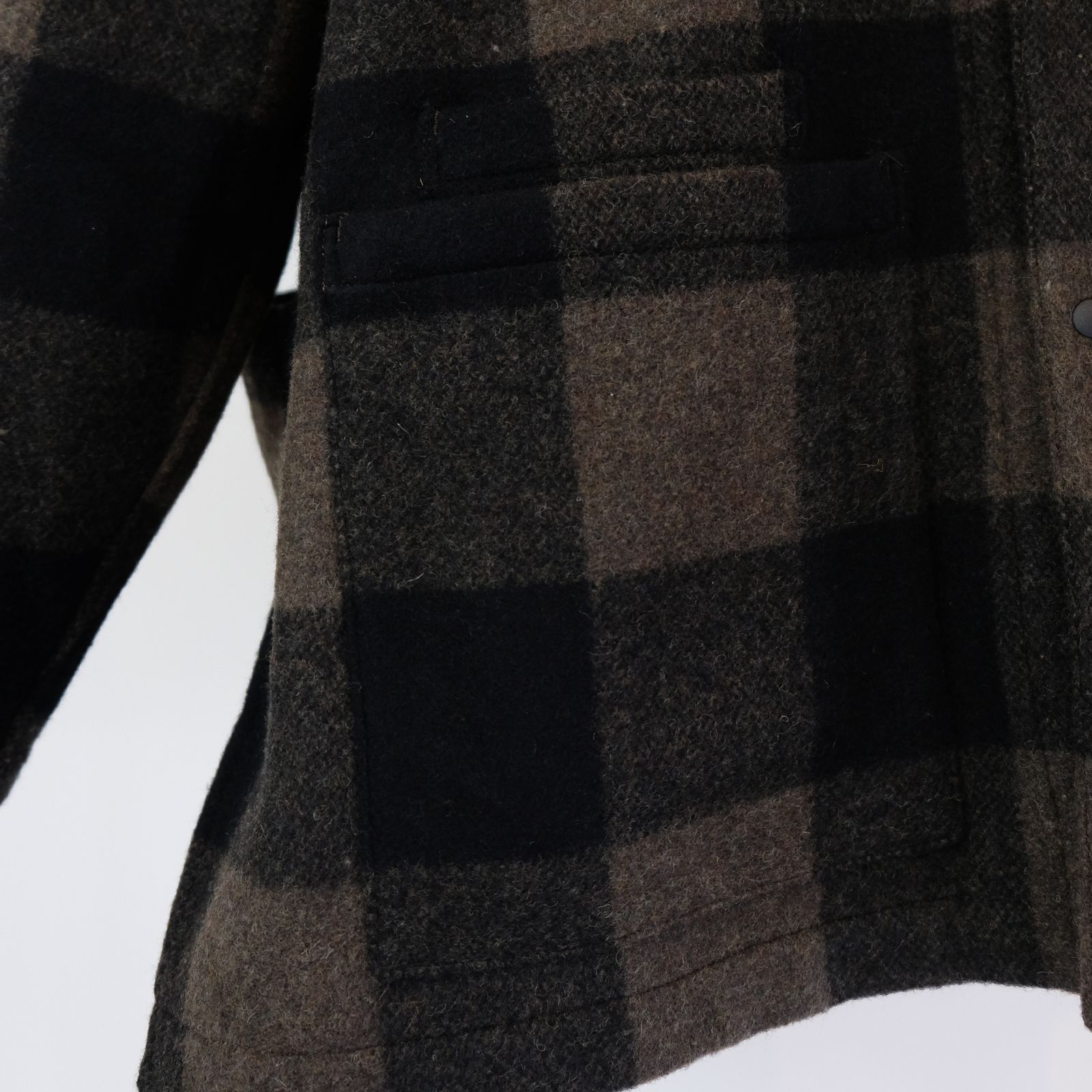 [ラスト1点]【グッドネイバーズシャツ×YARD WORKS】jasper wool yard shirt jacket / カーキチェック