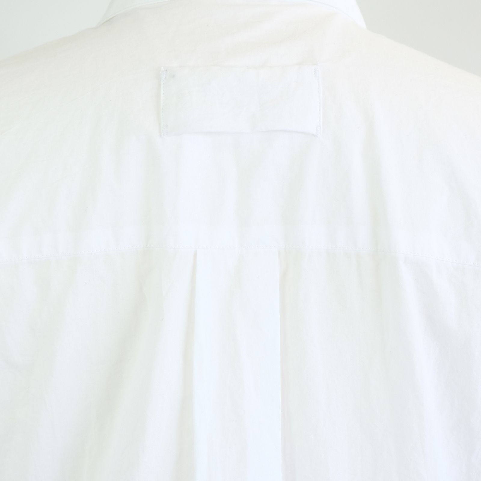 [ラスト1点 M ] コットンブロード ワイドシルエットシャツ / noel regular collar shirts / ホワイト