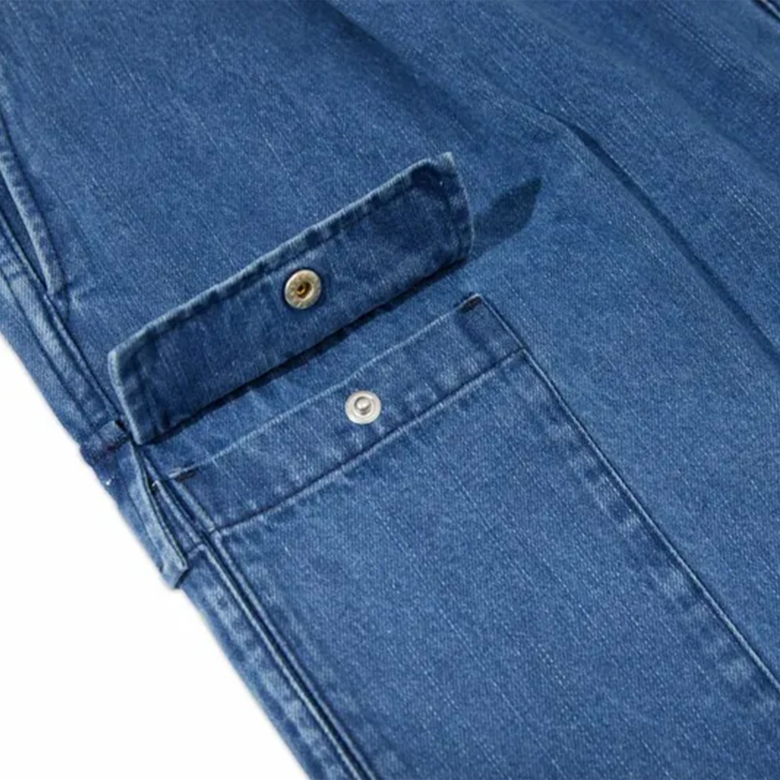 【ラスト1点 L 】urban indigo denim cargo / インディゴブリーチ