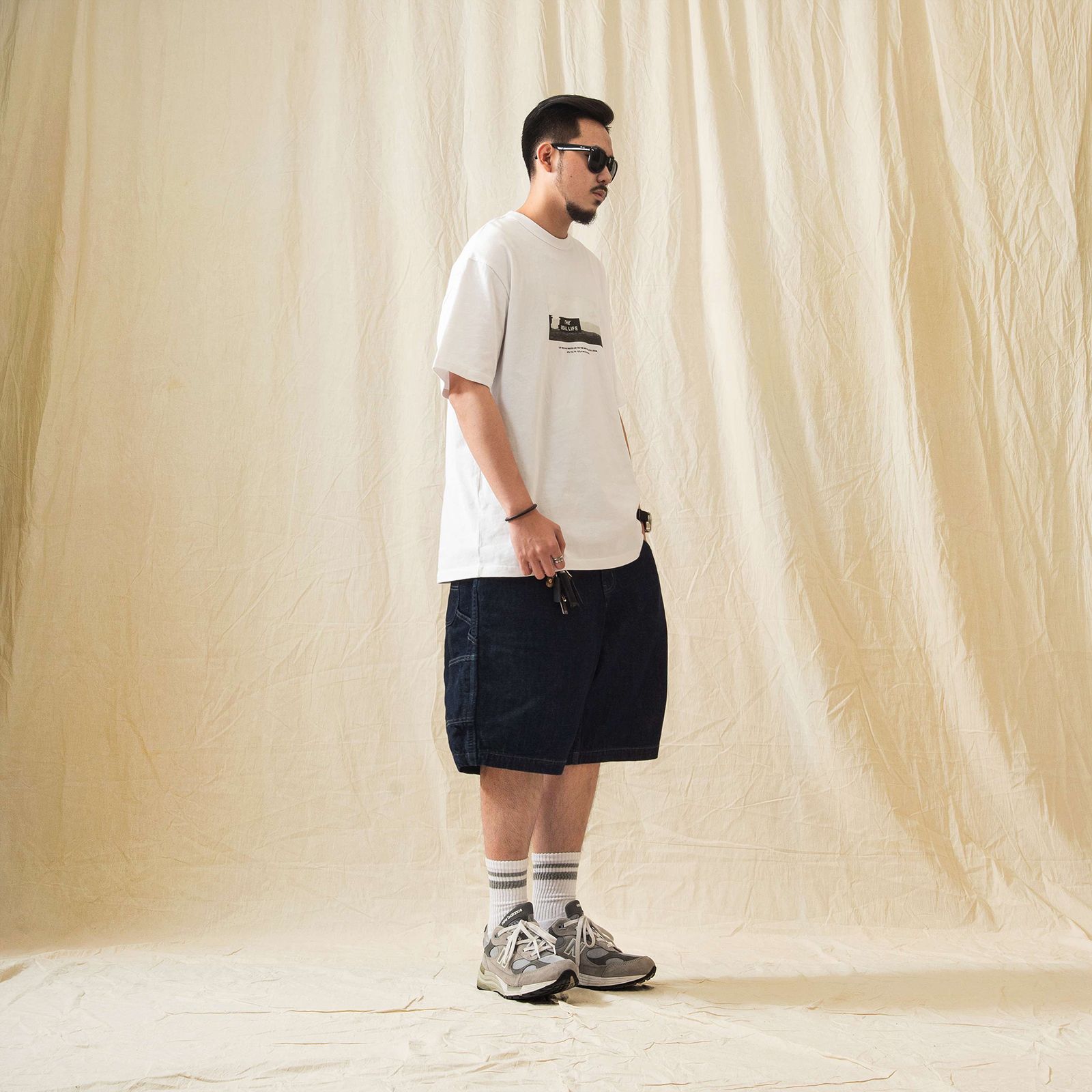 [ラスト1点 XL ] onewash denim shorts / 濃紺
