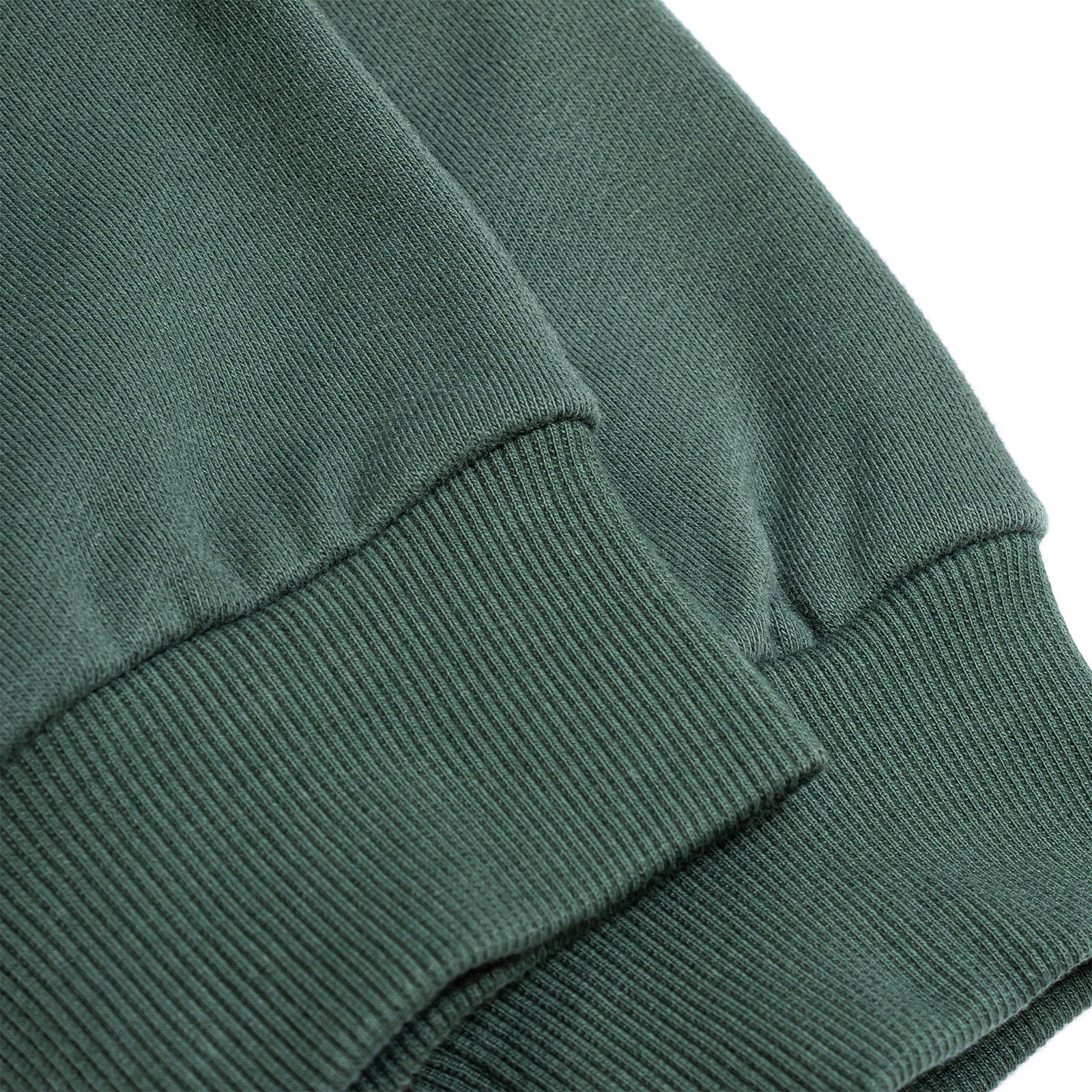 two-tone spliced sweatshirt / ライトグリーン×ダークグリーン