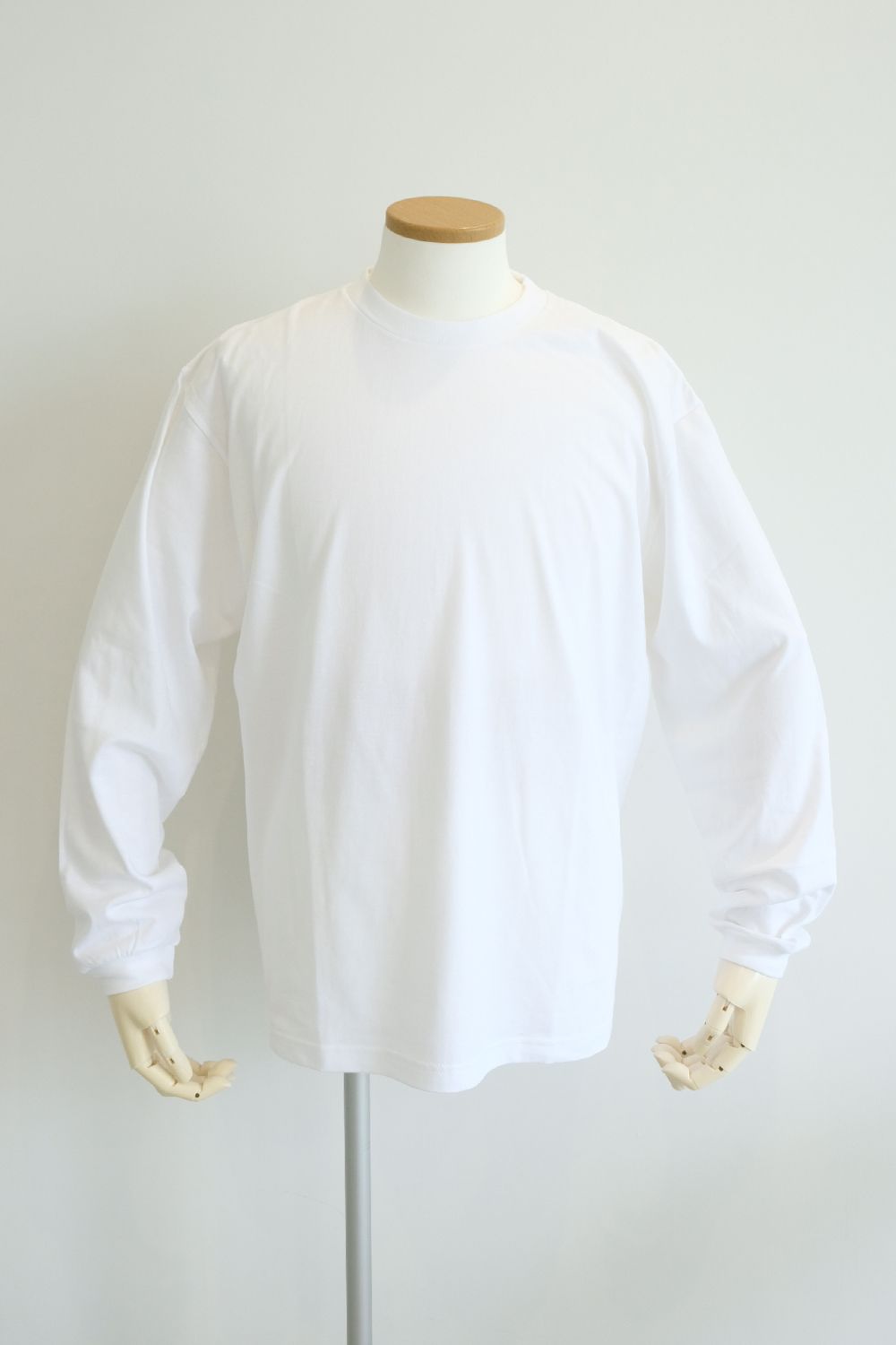 [ラスト1点 M ]【グッドネイバーズシャツ×酒井貴生】バックプリント ビックシルエットロングスリーブTシャツ / big silhouette L/S Tee / ホワイト