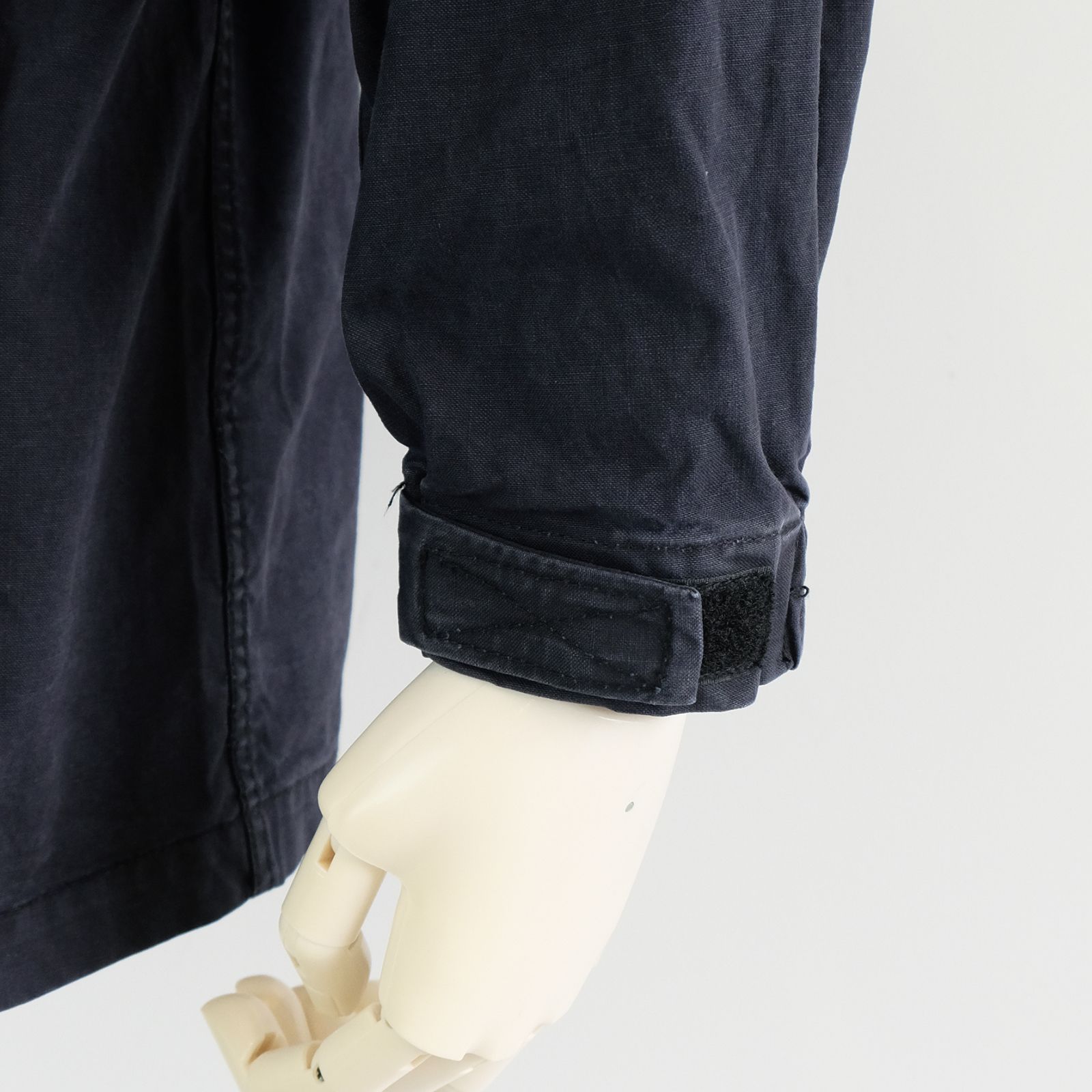 【ラスト1点 M 】stonewashed multi-pocket field jacket / ダークブルー