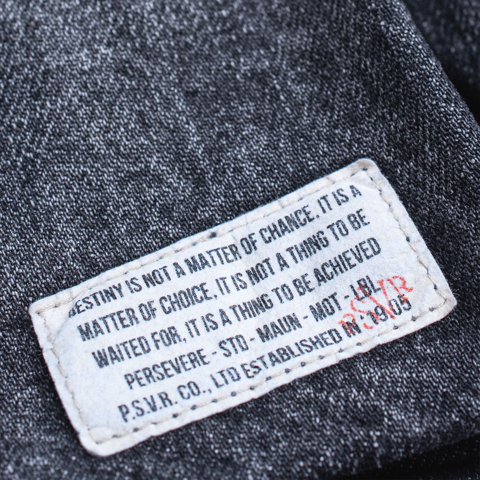 【ラスト1点 XL】distressed denim harrington jacket / ウォッシュドブラック