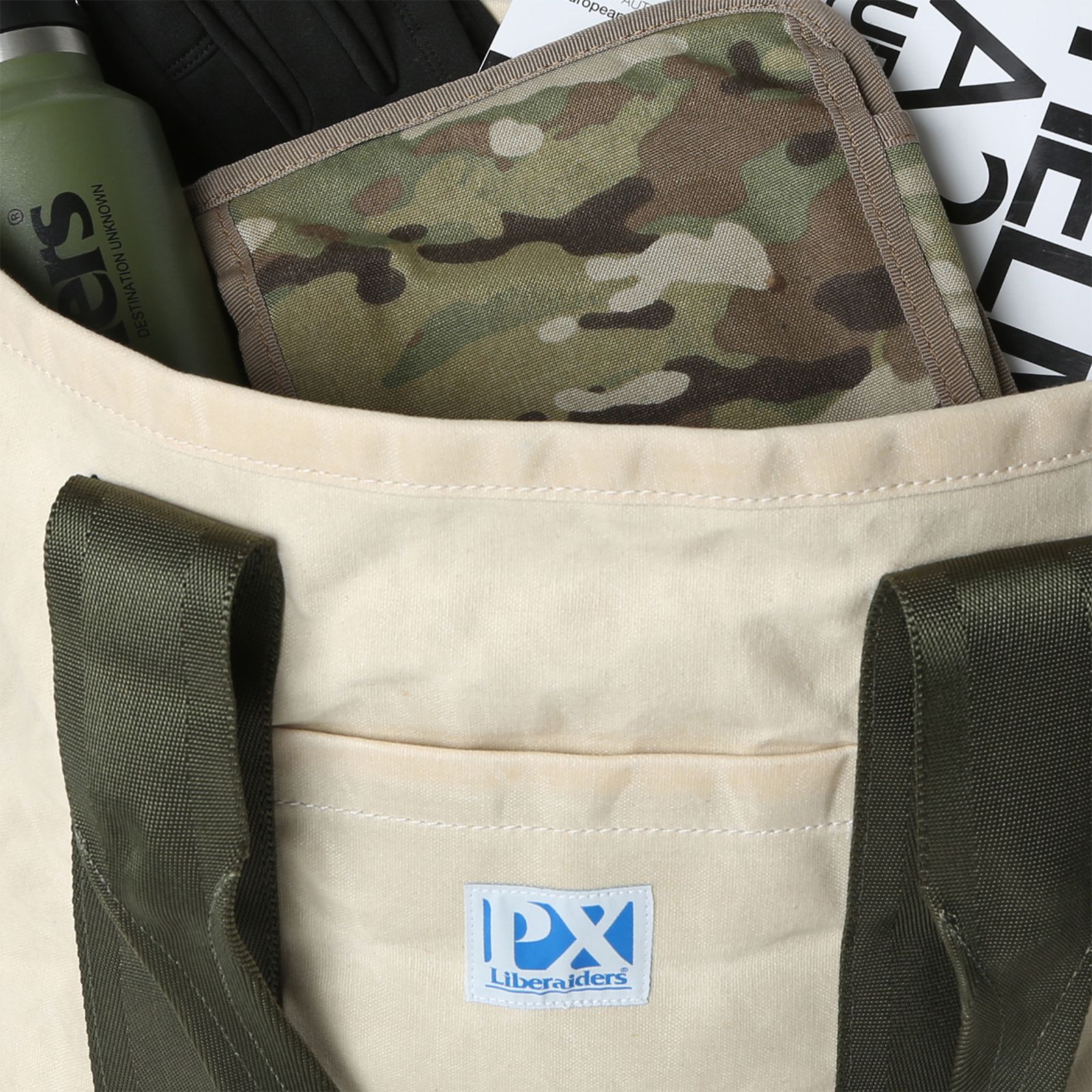 【ラスト1点】liberaiders px canvas tote bag / ホワイト