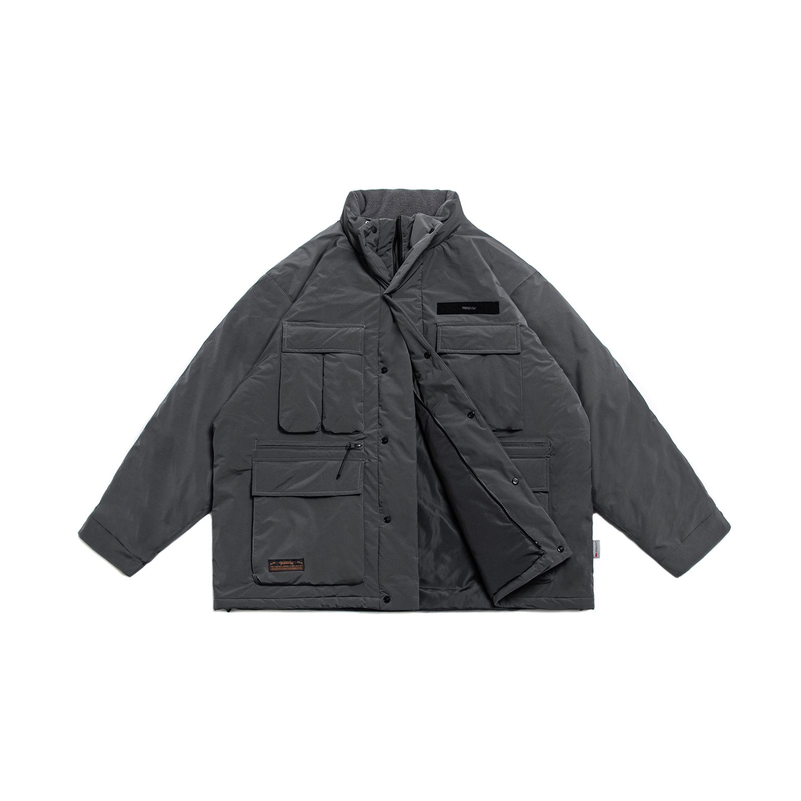 Persevere - 【ラスト1点 XL 】multi-pocket padded jacket / スモーク ...