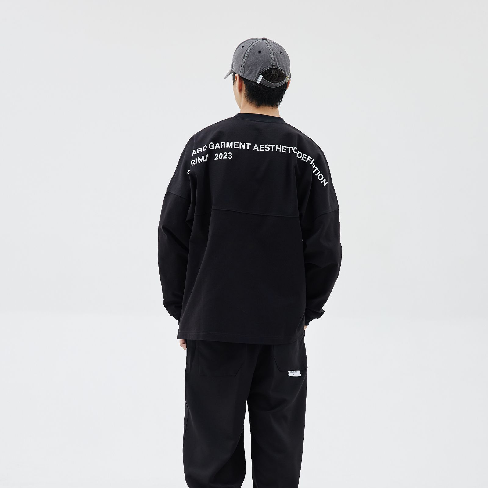 【ラスト1点 L】Slogan printing lap / ブラック