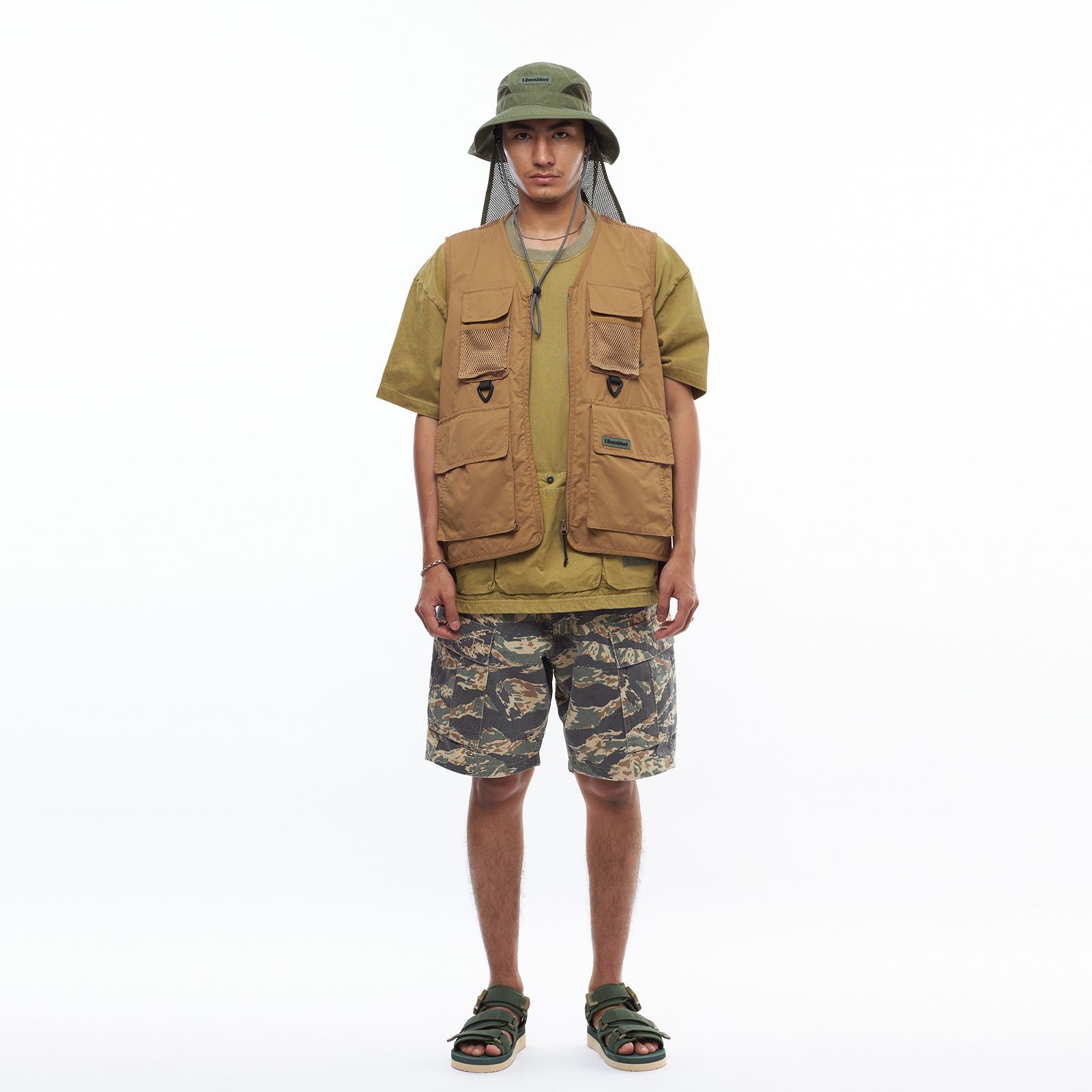 【ラスト1点 32(M)】6 pocket army shorts / タイガーカモ