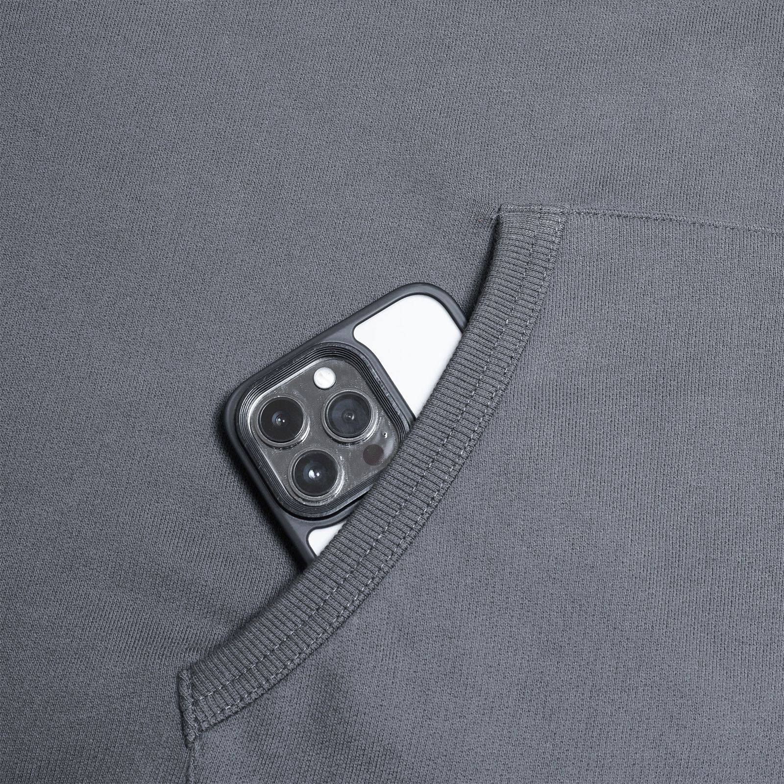 【ラスト1点 L 】brand logo classic washed hoodie / チャコールブラック