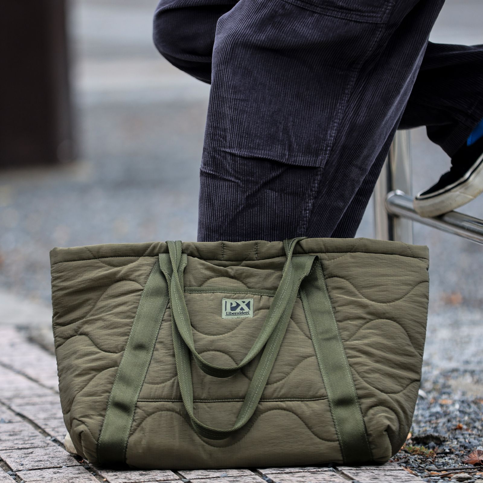 【ラスト1点】liberaiders px quilted tote / オリーブ
