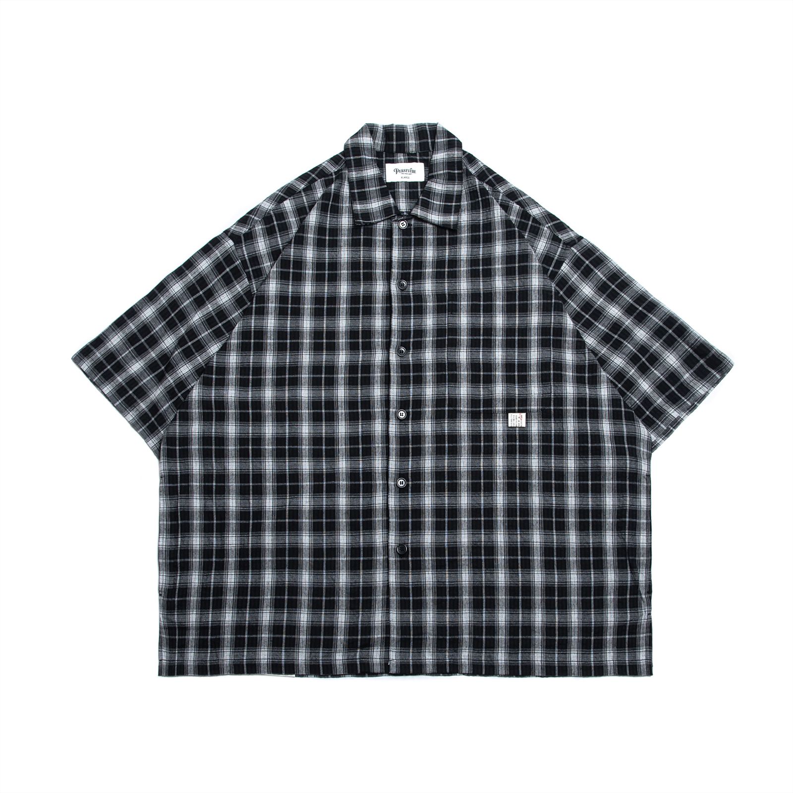 【HYSTERIC GLAMOUR X WDS】CHECK SHIRT ブラック