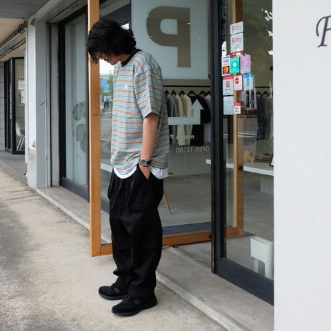 ローテーションに組み込みたいストライプTEEをメインに