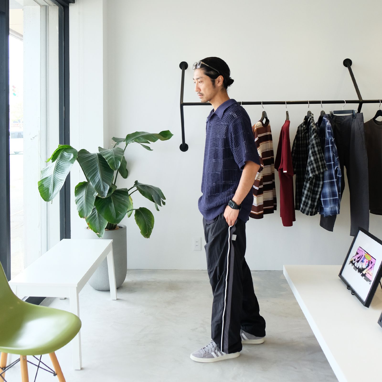 4PMのメッシュポロをメインに