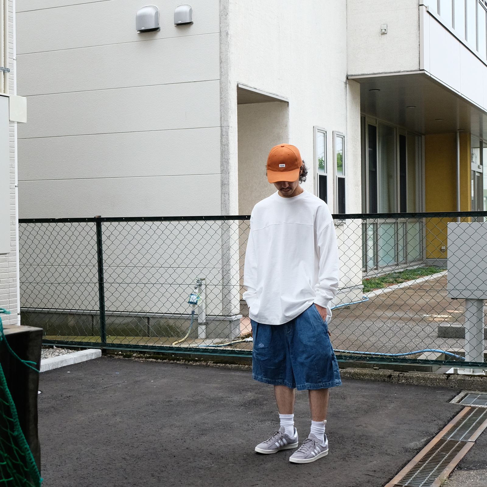 凄く色味の良いデニムショーツをメインに