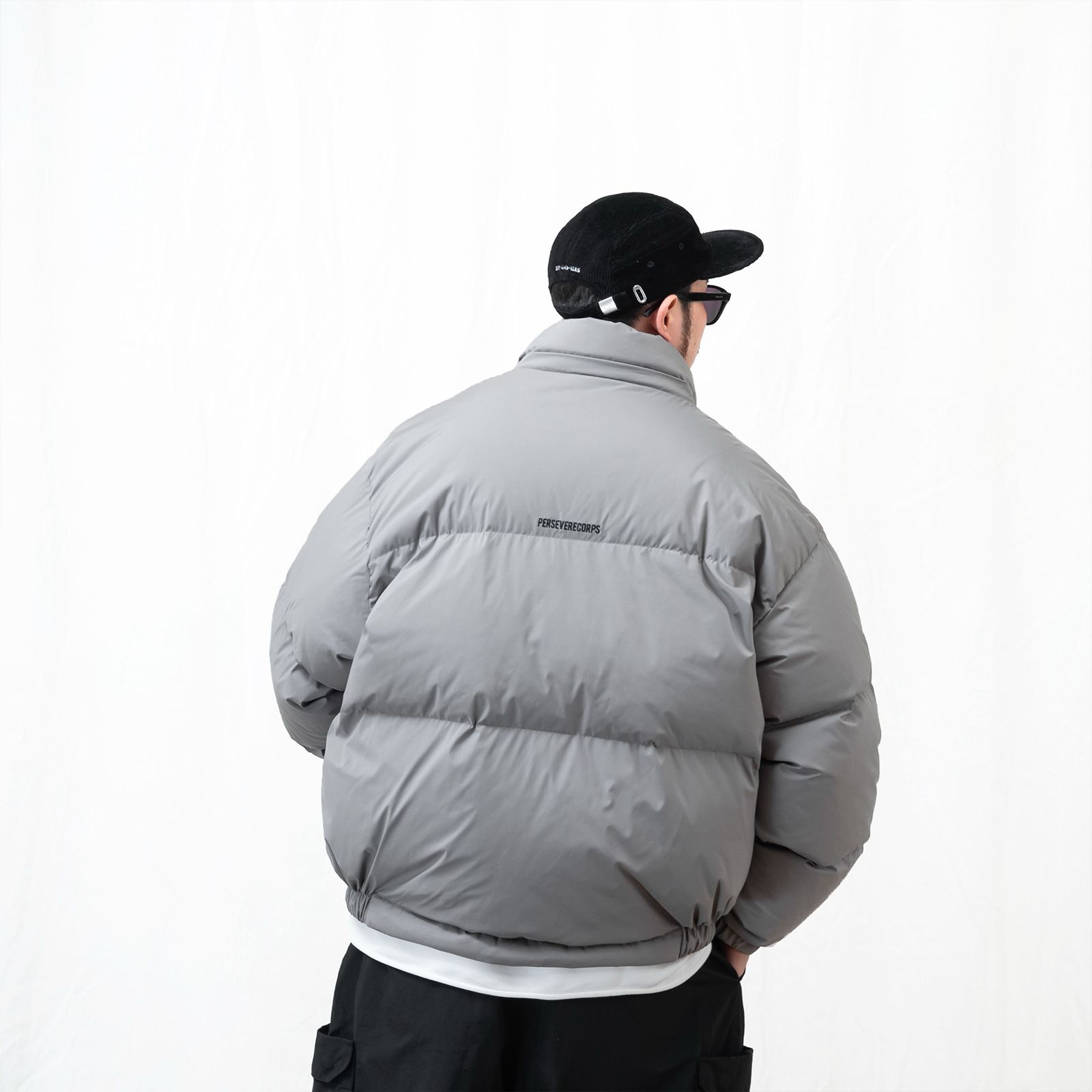 【ラスト1点 M 】water-repellent down jacket/ ライトグレー