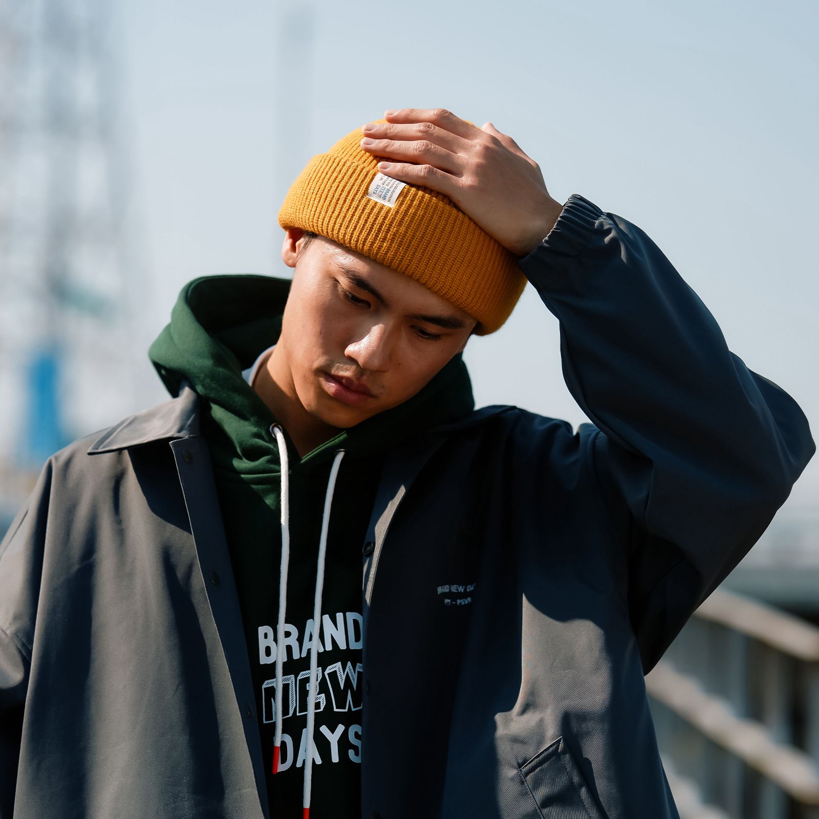 style 04 beanie / マスタード