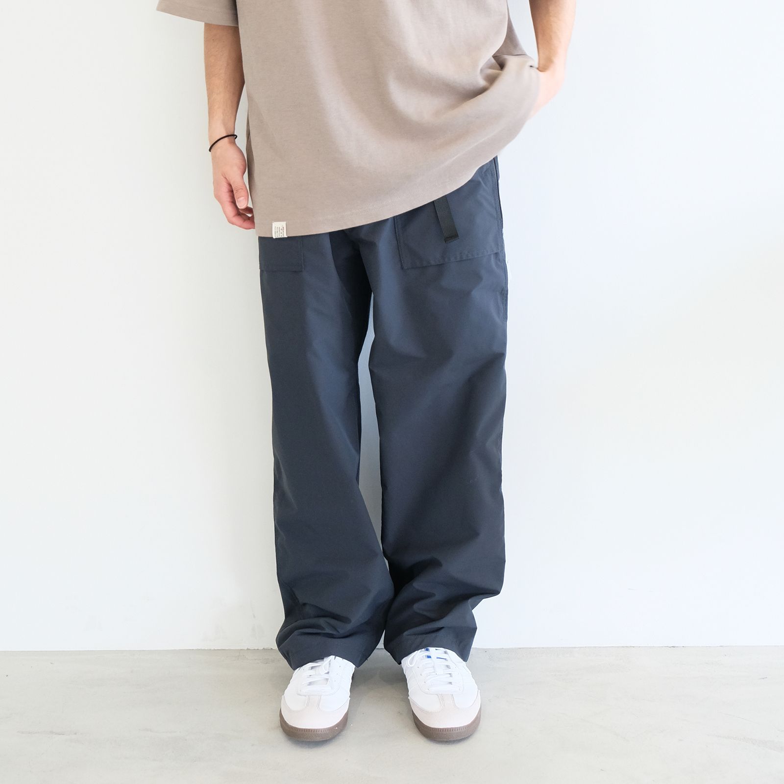 【ラスト1点 M 】belt pants / ダークグレー