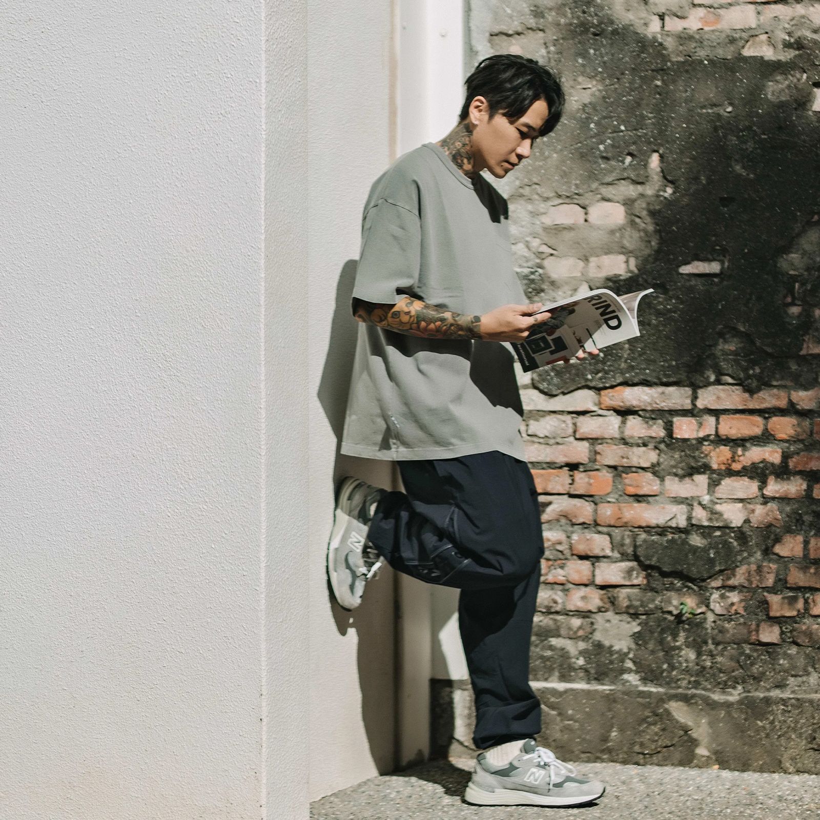 【ラスト1点 M】zipper trousers / ネイビー
