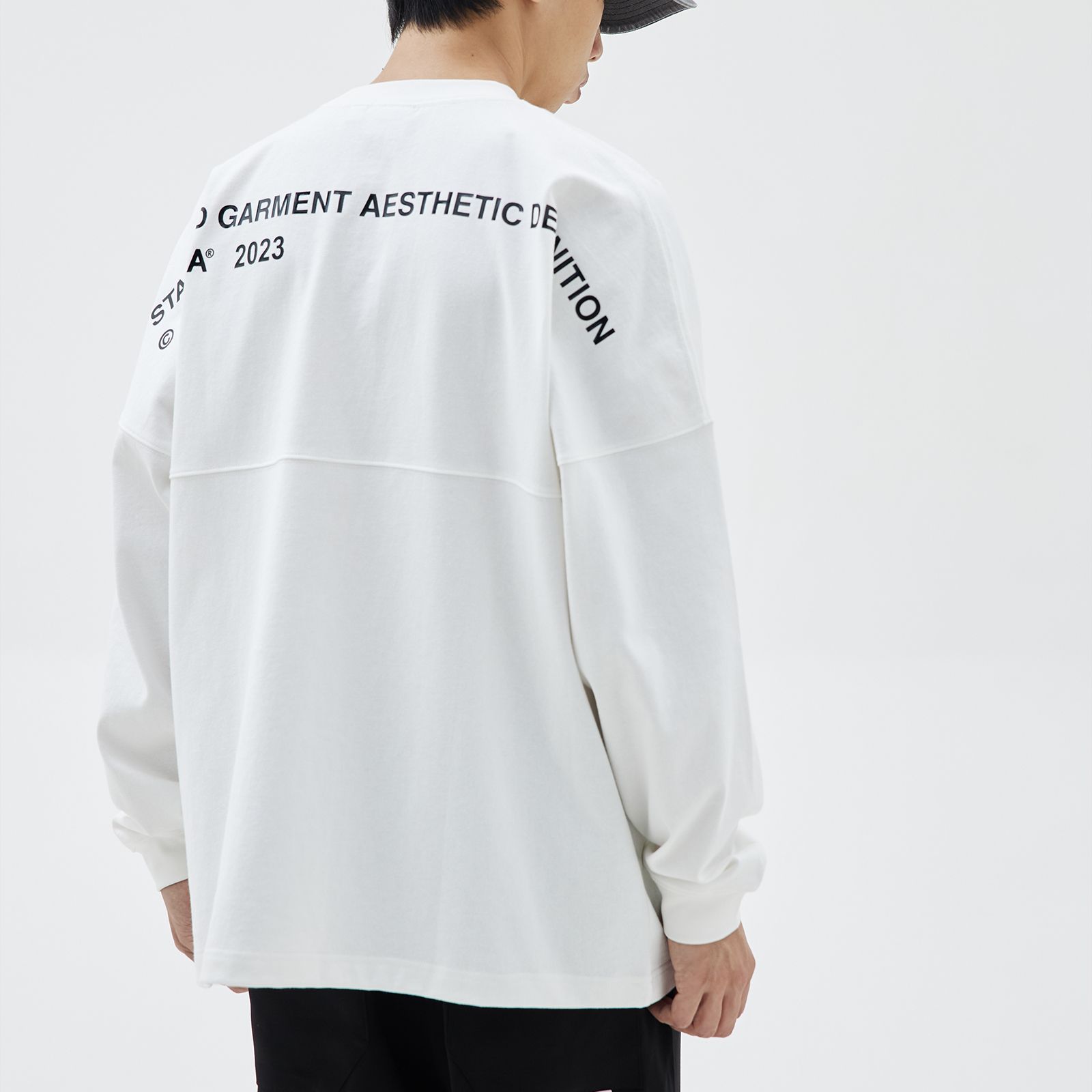 【ラスト1点 M 】Slogan printing lap / ホワイト