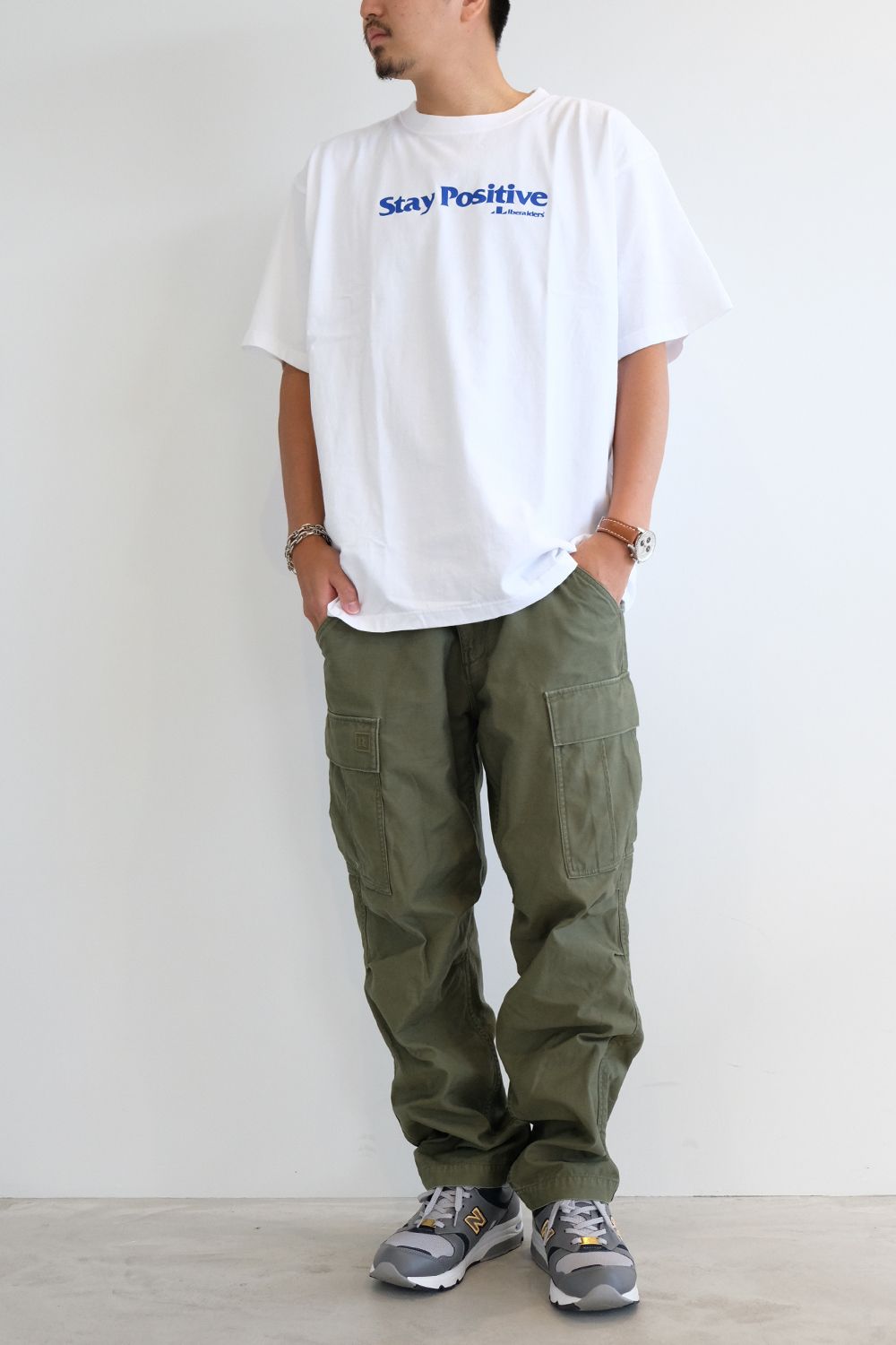 【リベレイダース スポットアイテム】stay positive tee style