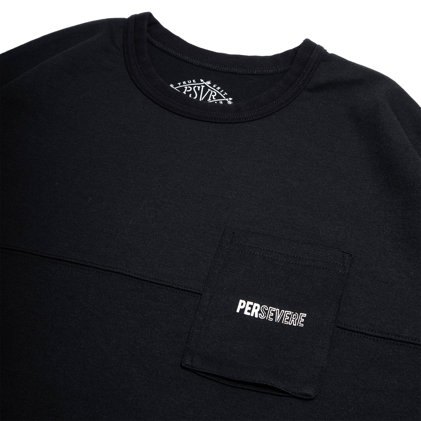 【ラスト1点 XL 】spliced L/S pocket t-shirt / ブラック