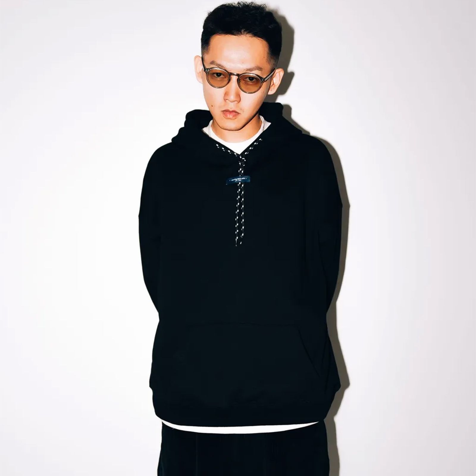 【ラスト1点 2】Wide Sweat Hoodie / ブラック