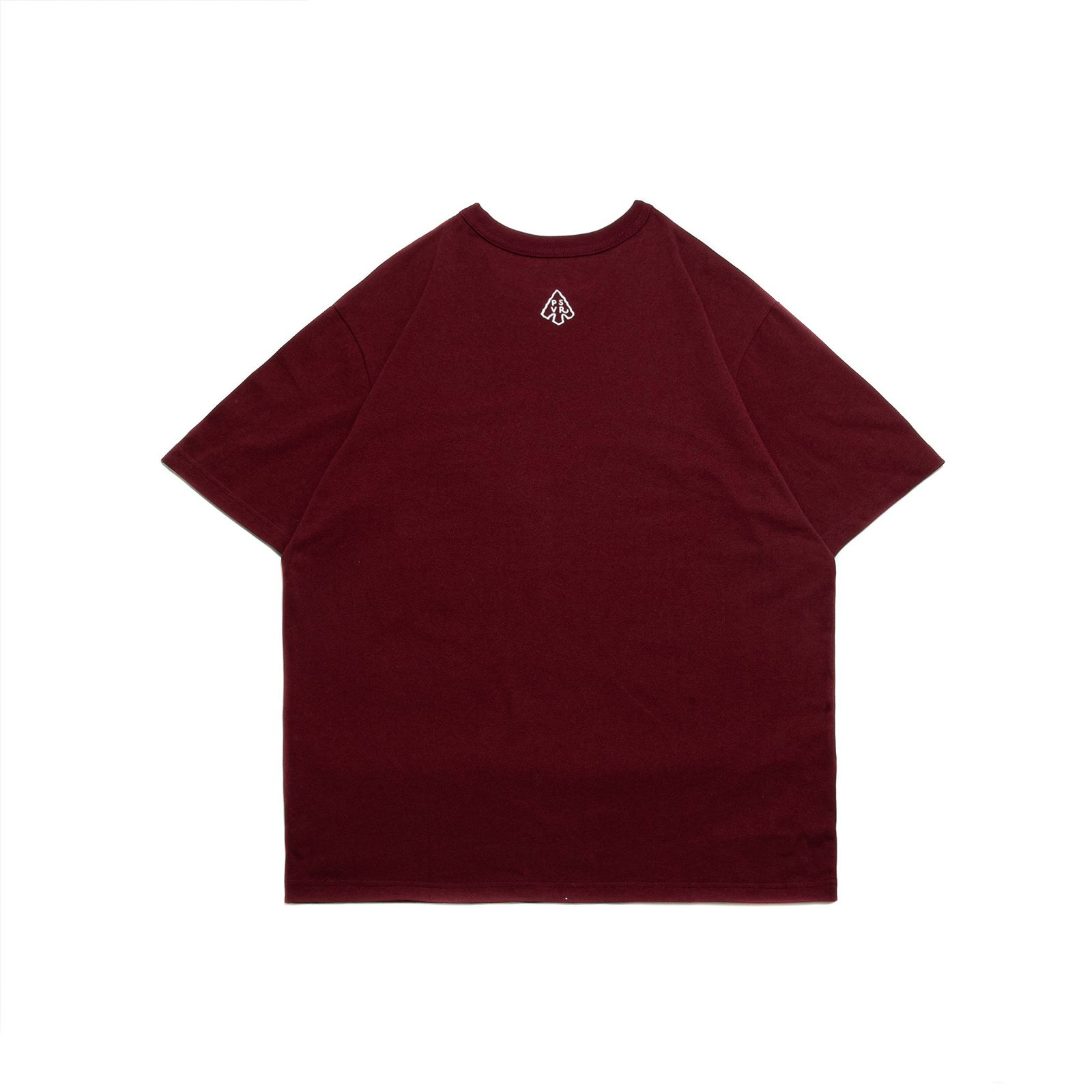 handwritten logotype t-shirt / クラレット