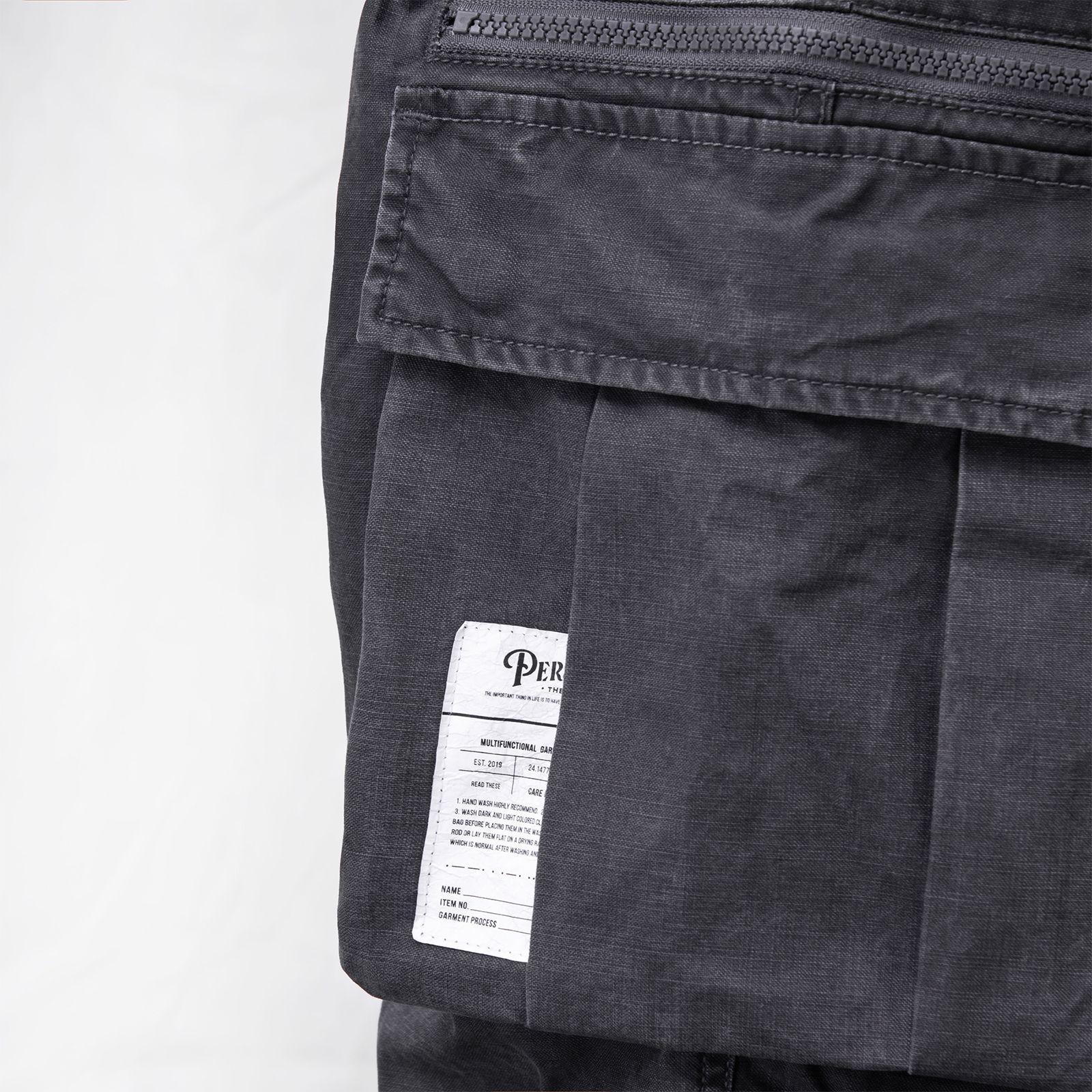 【ラスト1点 XL】t.t.g VI cargo pants / チャコールグレー