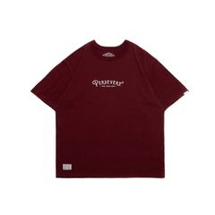 handwritten logotype t-shirt / クラレット