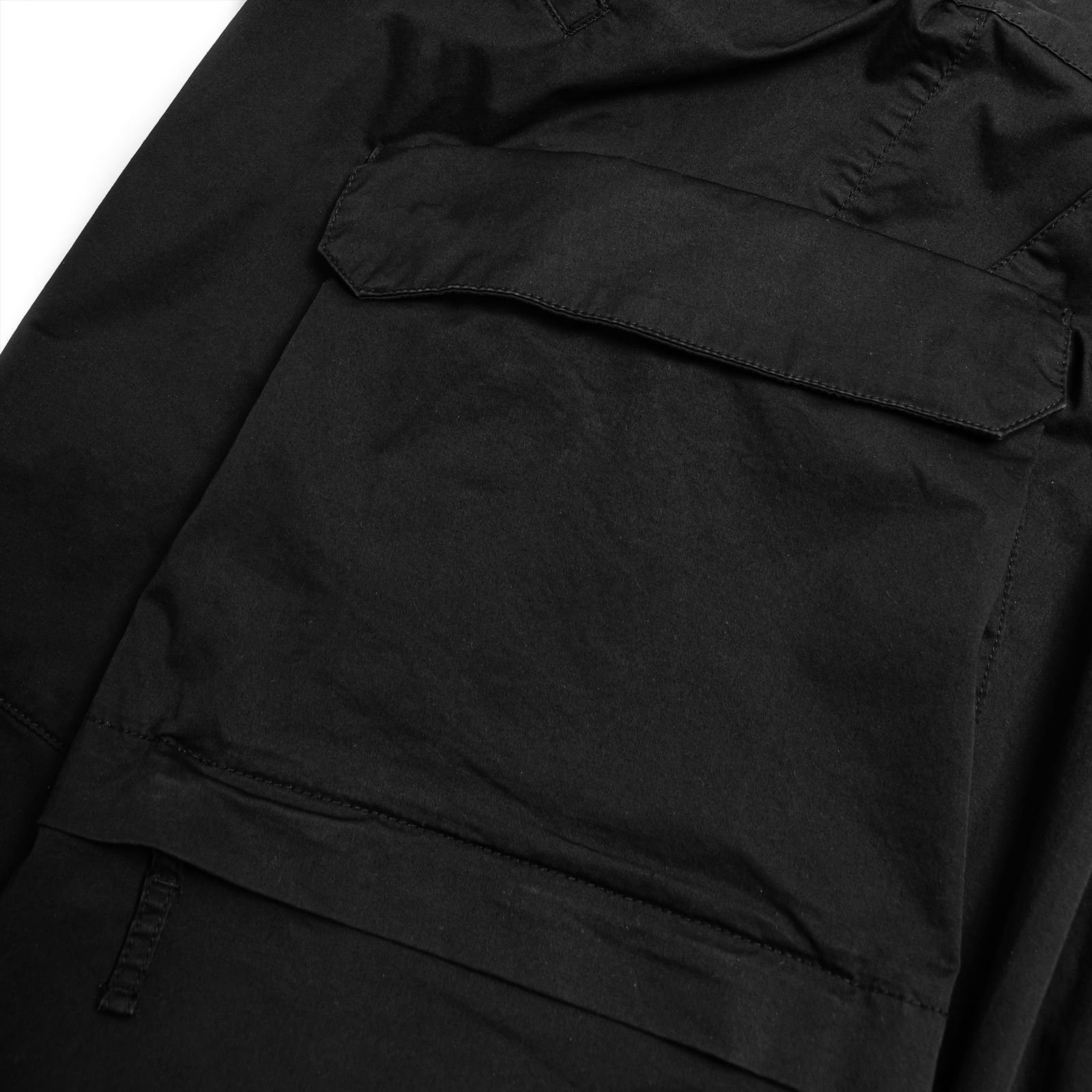 【ラスト1点 M 】washed multi-pocket cargo shorts / ブラック