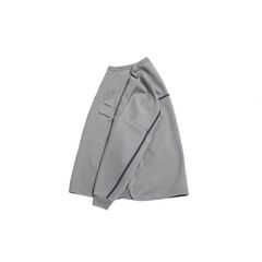 【ラスト1点 XL】anti-wrinkle L/S classic pocket t-shirt / ライトグレー