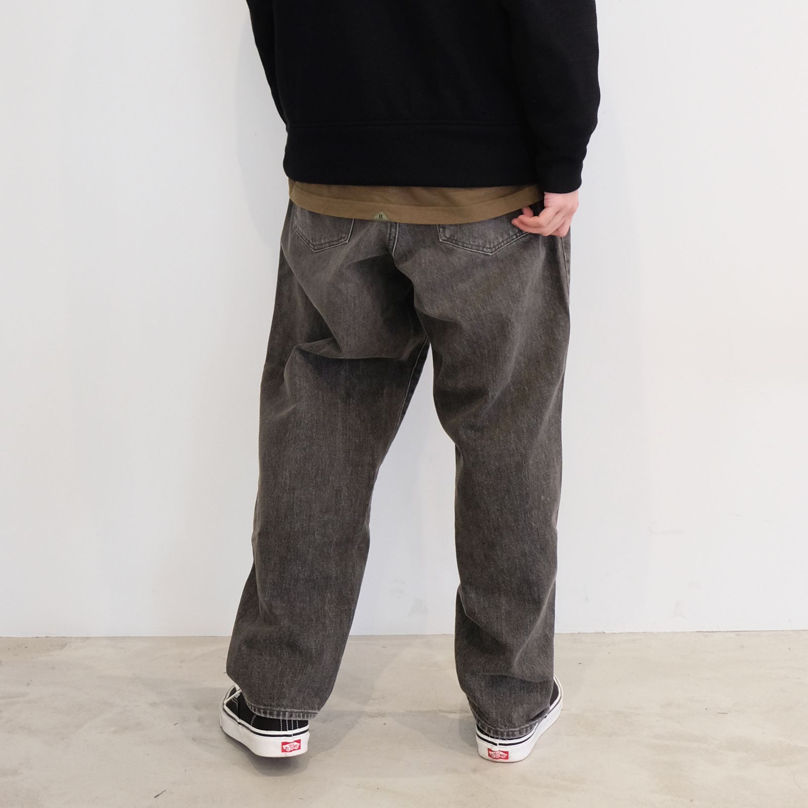 CALEE - [ラスト1点 32 ] Vintage reproduct wide silhouette denim
