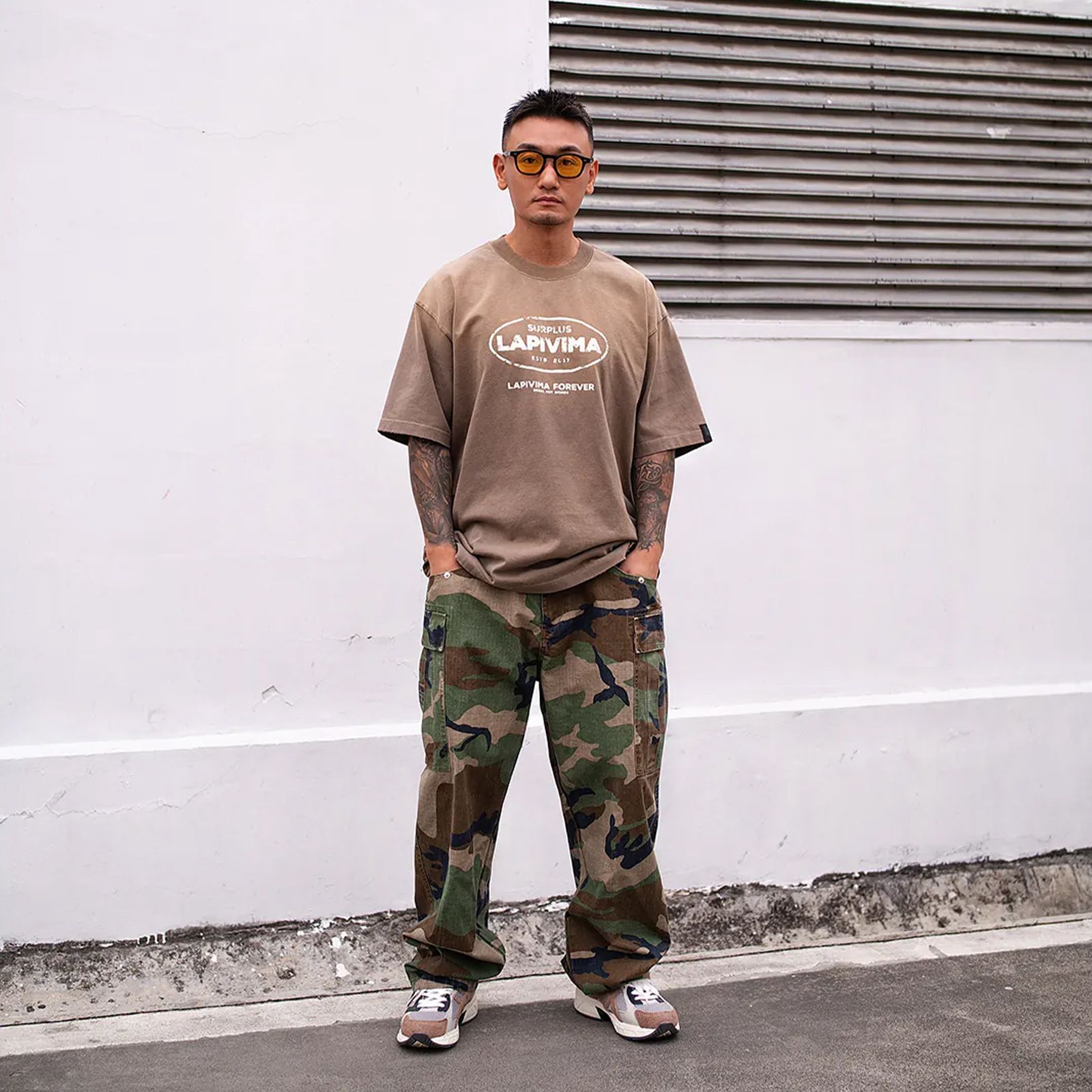 【ラスト1点 M 】washed camo cargo pants