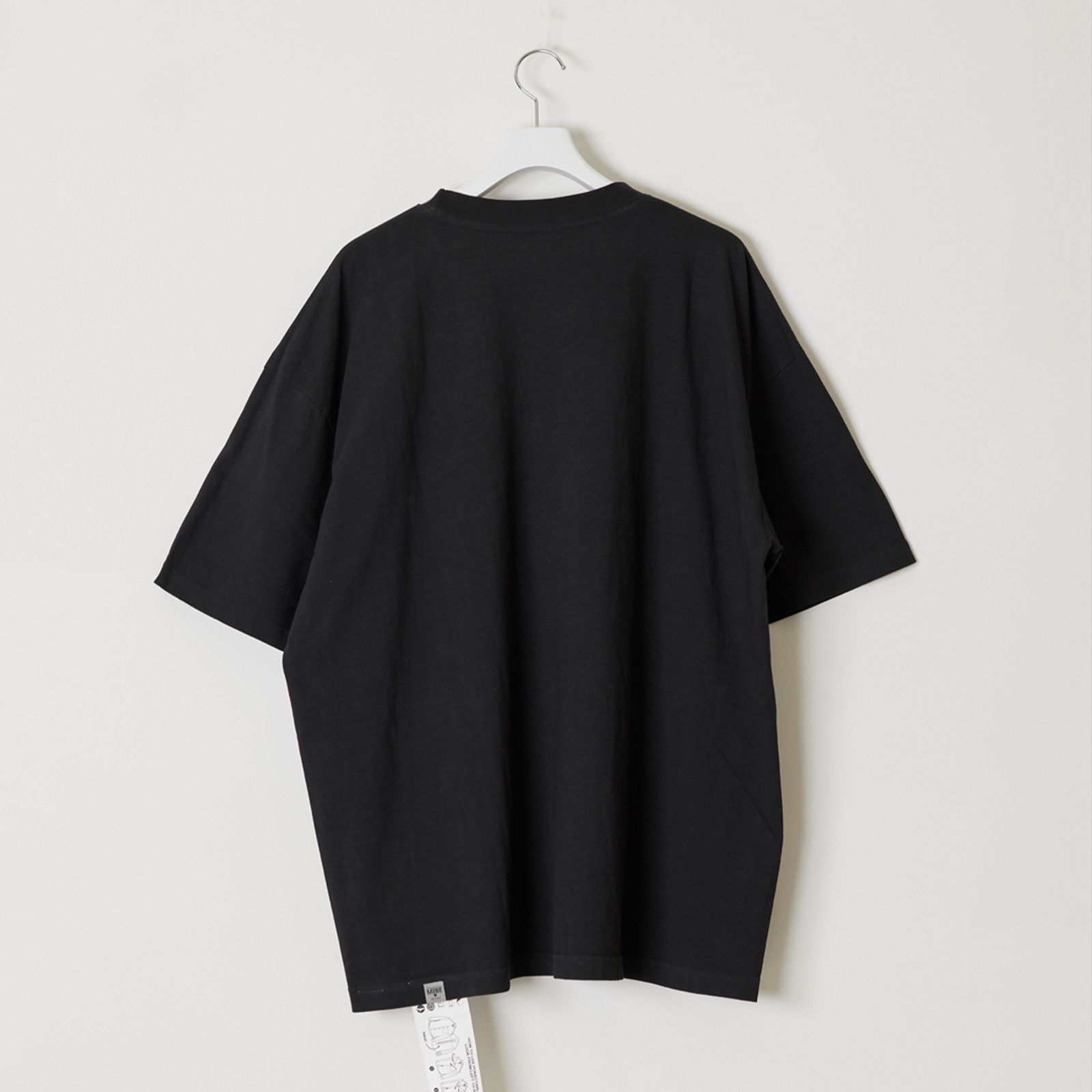 【MINE×GNS】claydye short sleeve t-shirt / クレイブラック