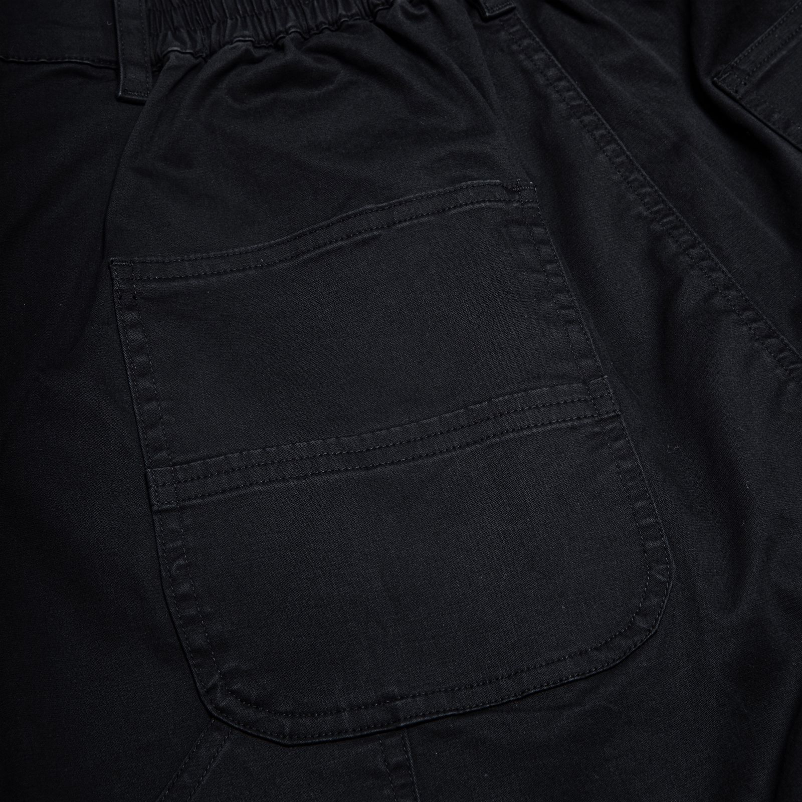【ラスト1点 XL 】heavy enzume washed tapered pants / ブラック