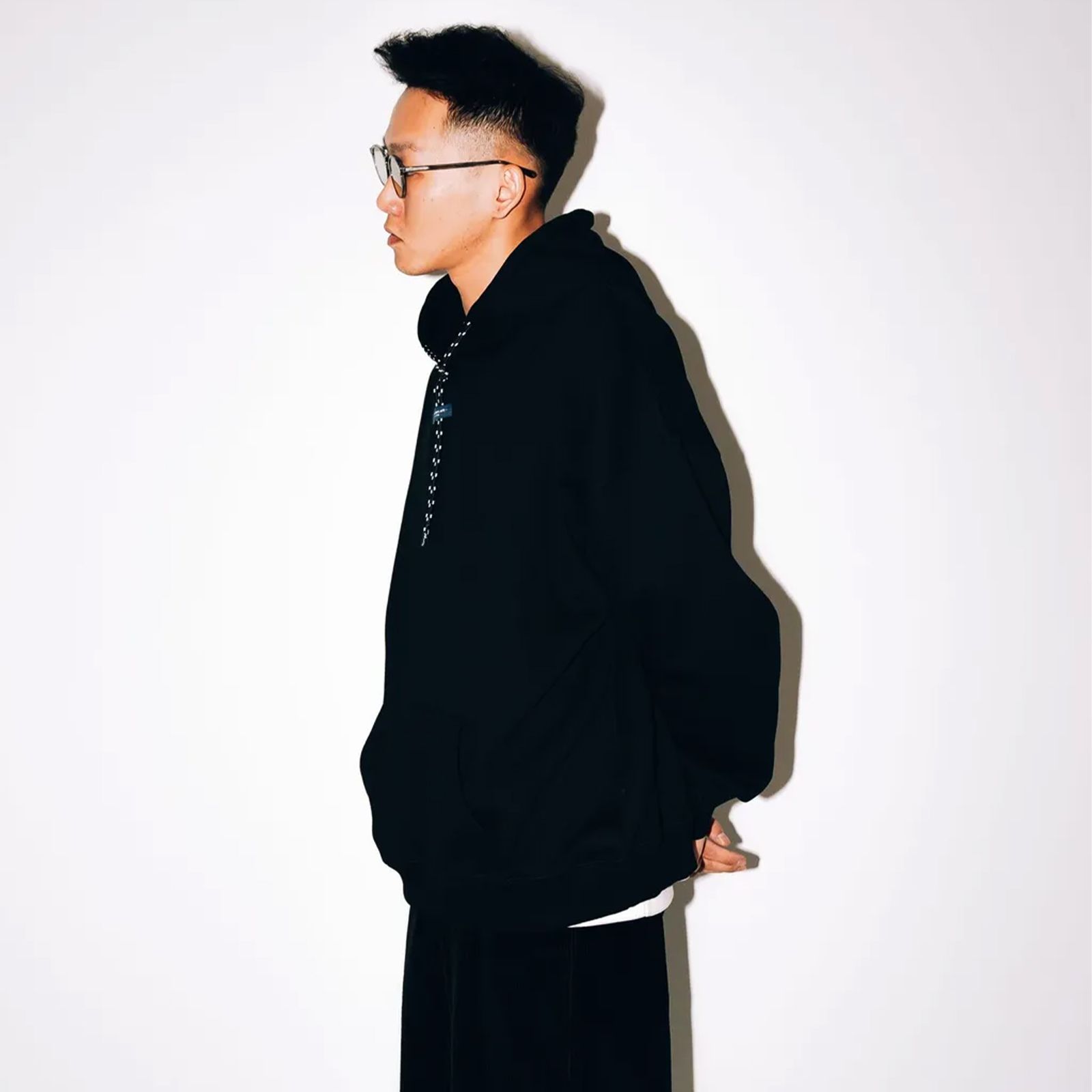 【ラスト1点 2】Wide Sweat Hoodie / ブラック