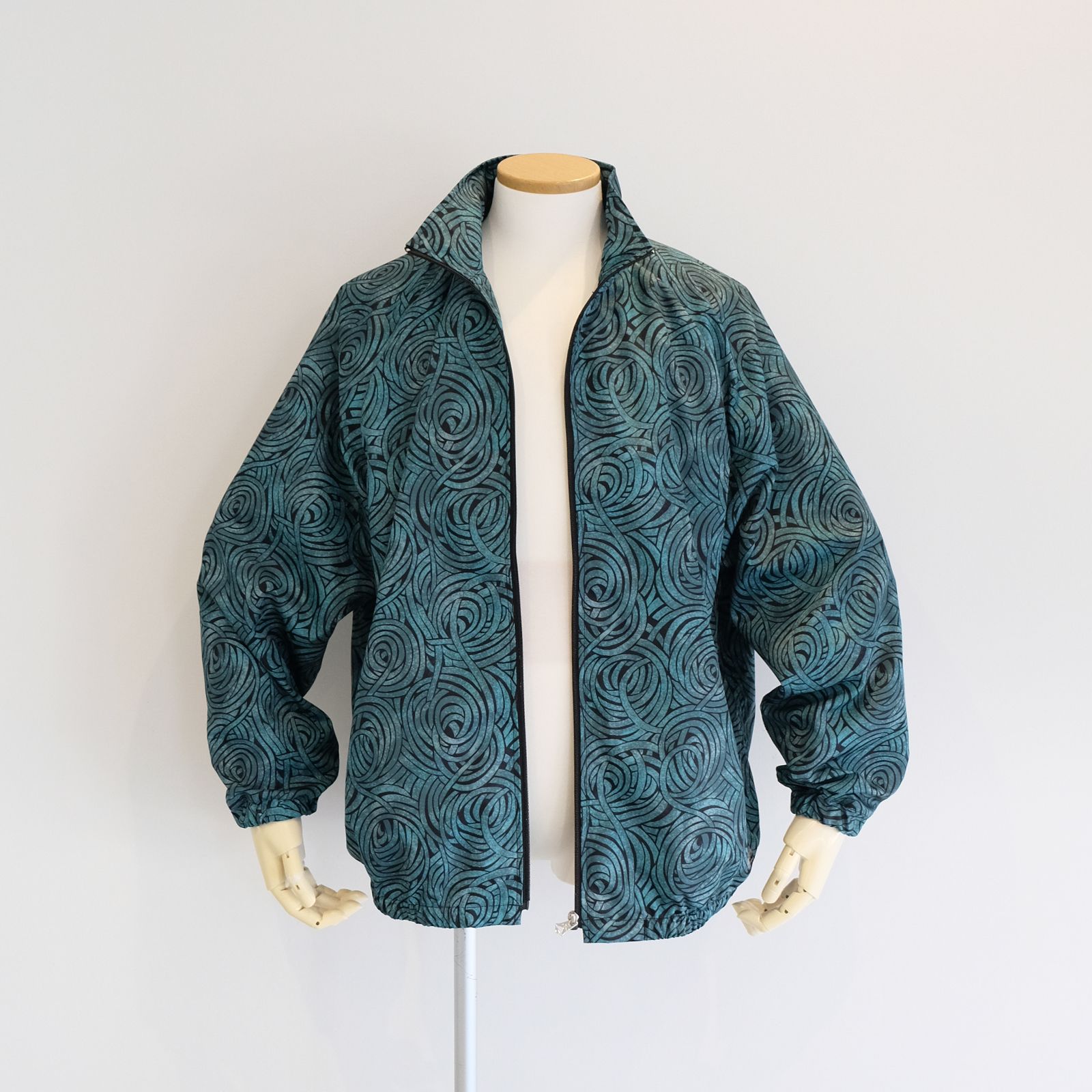 CALEE - [ラスト1点 L ] allover spiral pattern track jacket