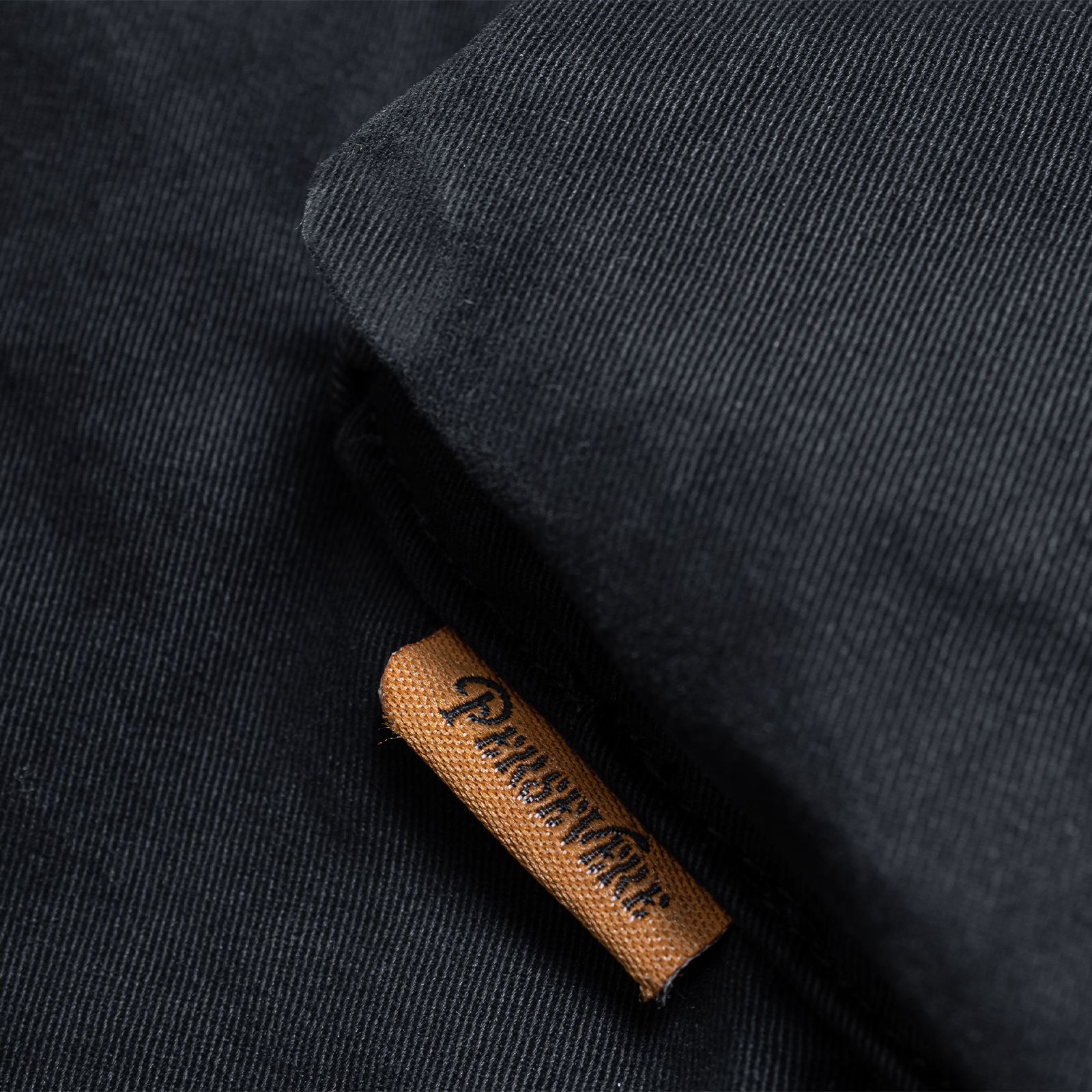 unique pocket design tapered pants / ブラックブルー